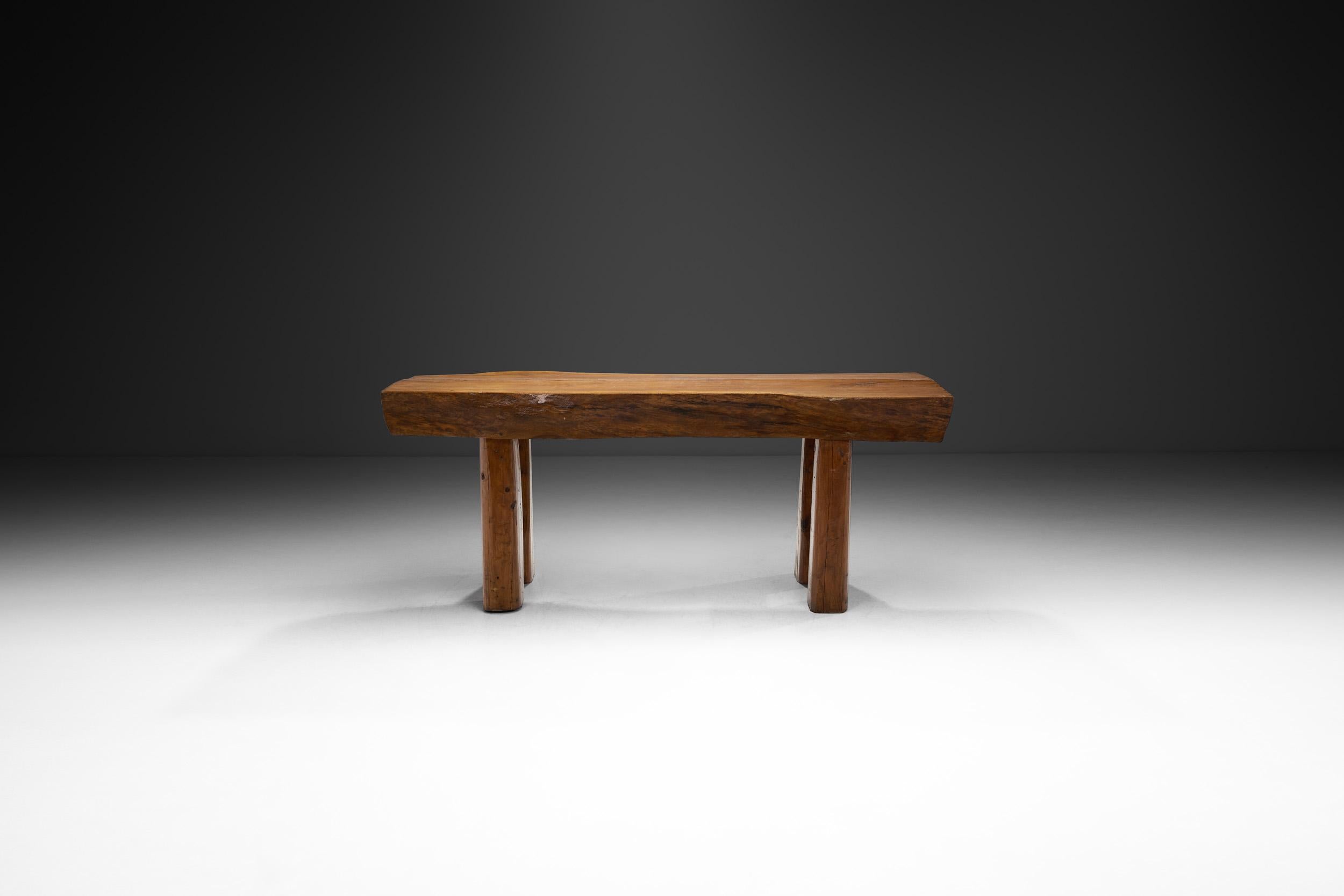Scandinavian Modern Norwegian Solid Wood Dining Table, Norway early 20th century