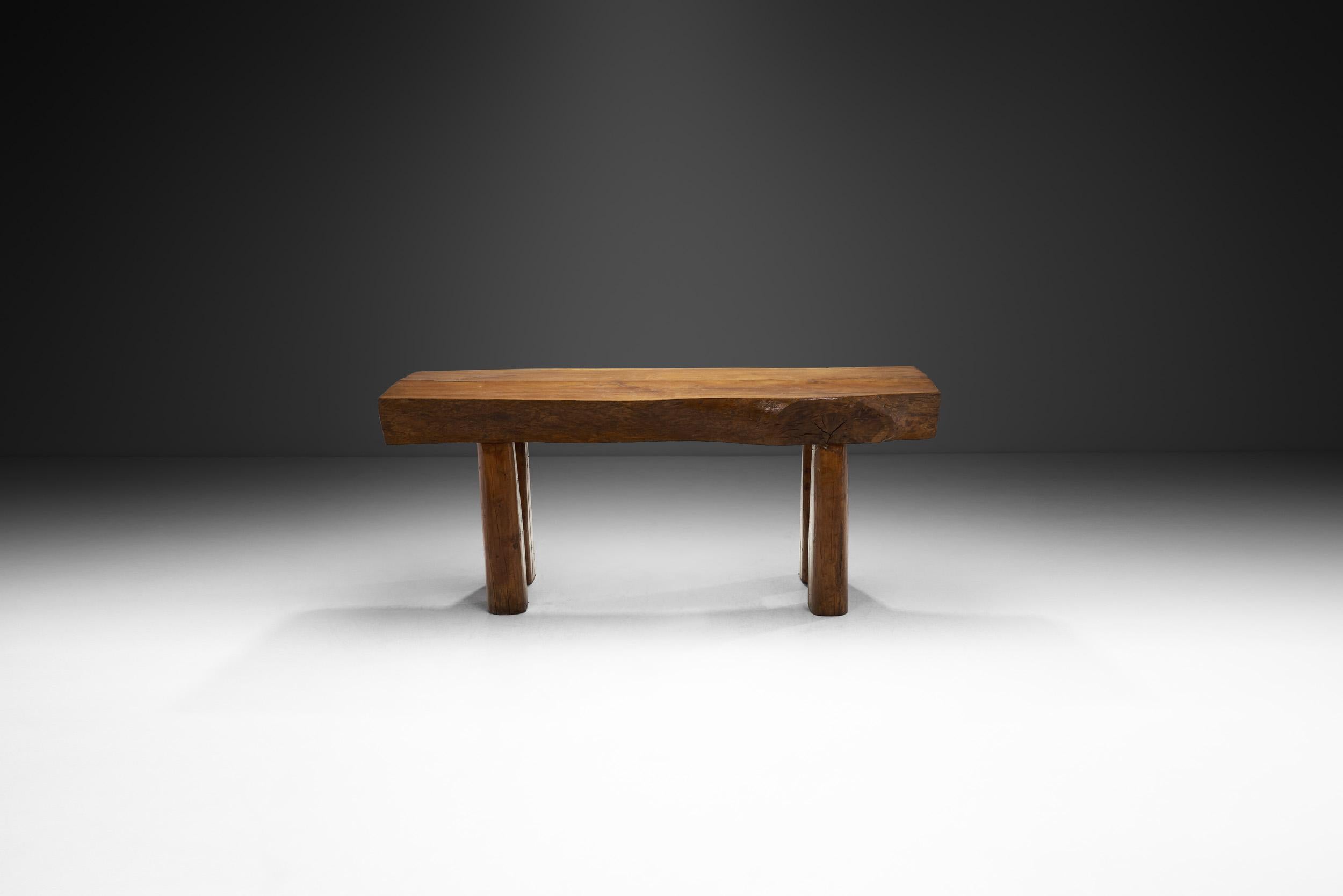 20th Century Norwegian Solid Wood Dining Table, Norway early 20th century