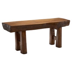 Used Norwegian Solid Wood Dining Table, Norway early 20th century