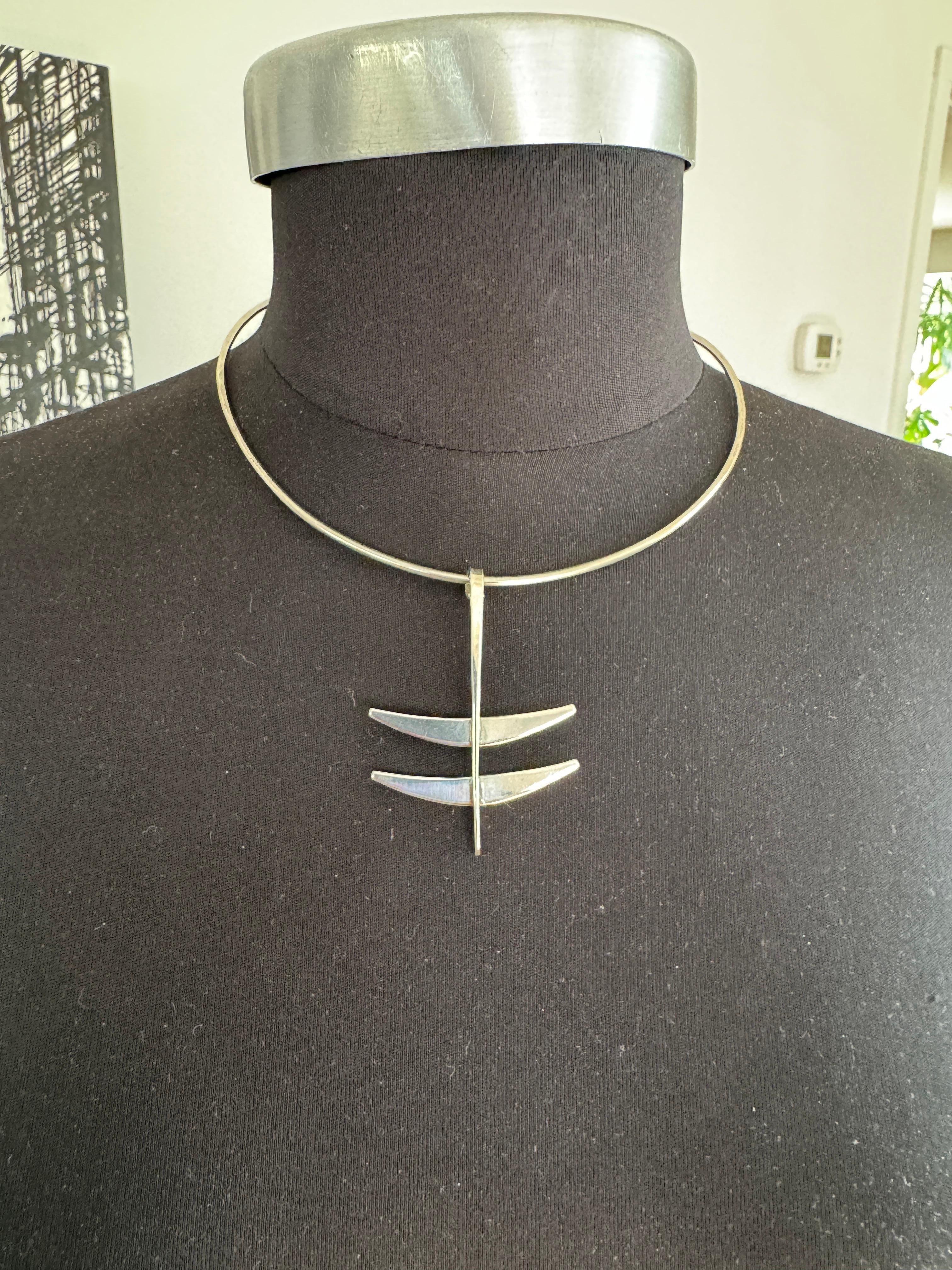Norwegische Sterlingsilber-Halskette Anna Greta Eker Choker im Angebot 1