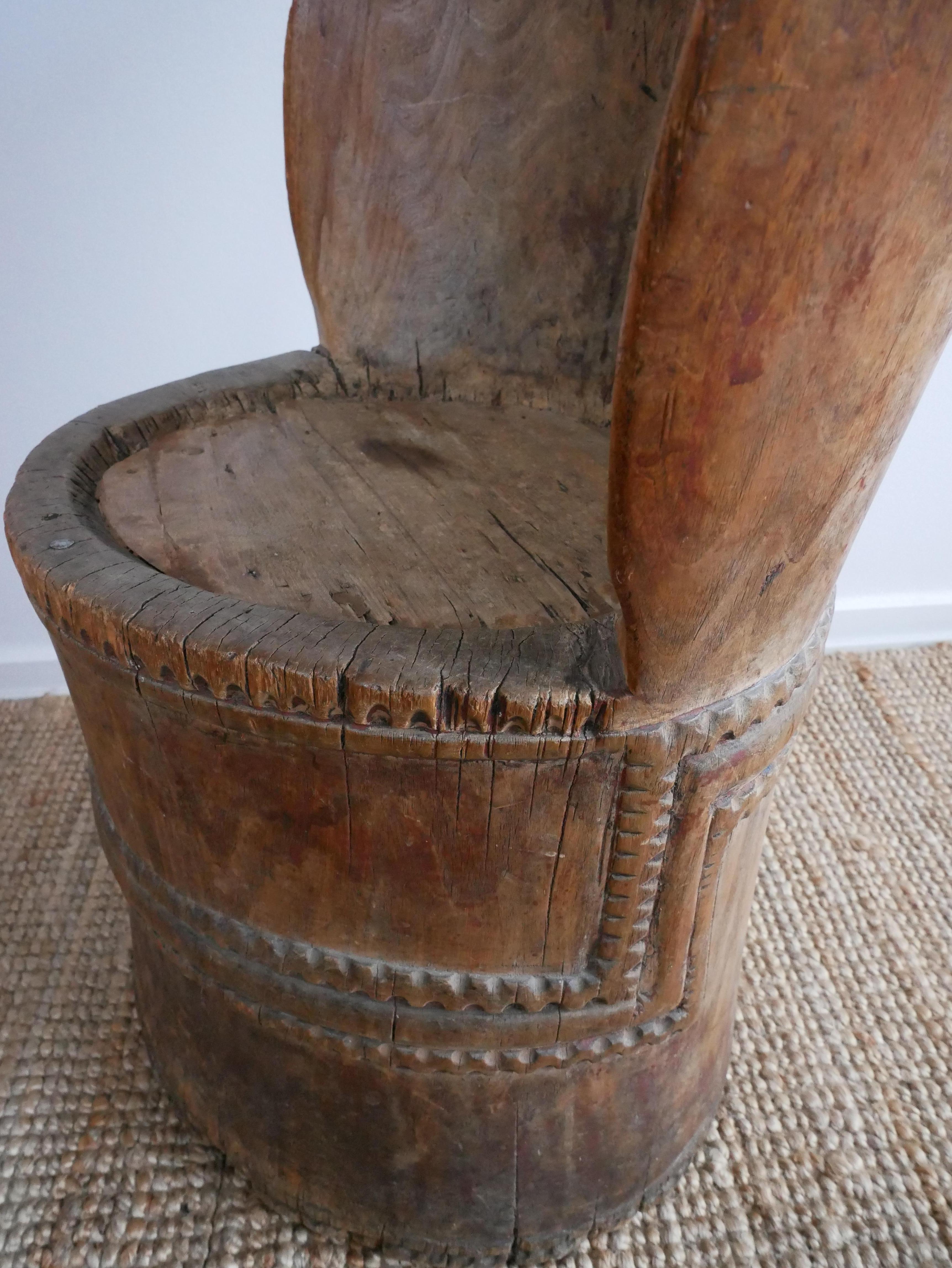 Mid-19th Century Norwegian Stump Chair