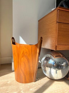 Norwegian Teak bin and Wastebasket by Einar Barnes for P.S. Heggen