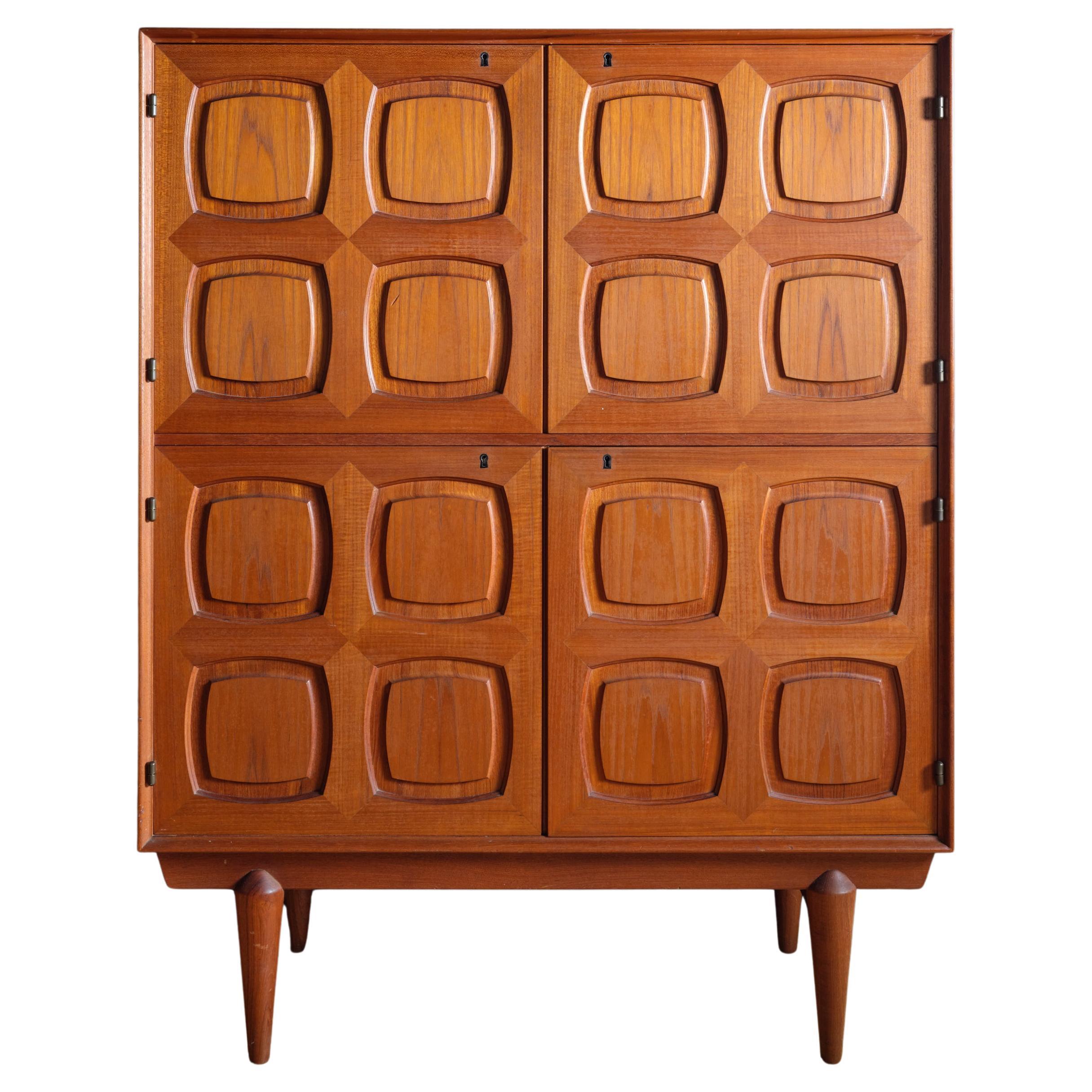 Norwegian Teak ‘Flor’ Highboard, Attributed to Relling 
Rastad For Sale