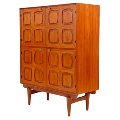 Norwegisches Teakholz-Highboard „Flor“ von Rastad and Relling, ca. 1960er Jahre