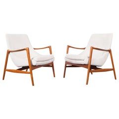 Norwegian Teak Lounge Chairs by Rolf Rastad for Bokka Møbler