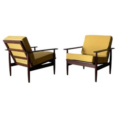 Retro Norwegian Teak Lounge Chairs