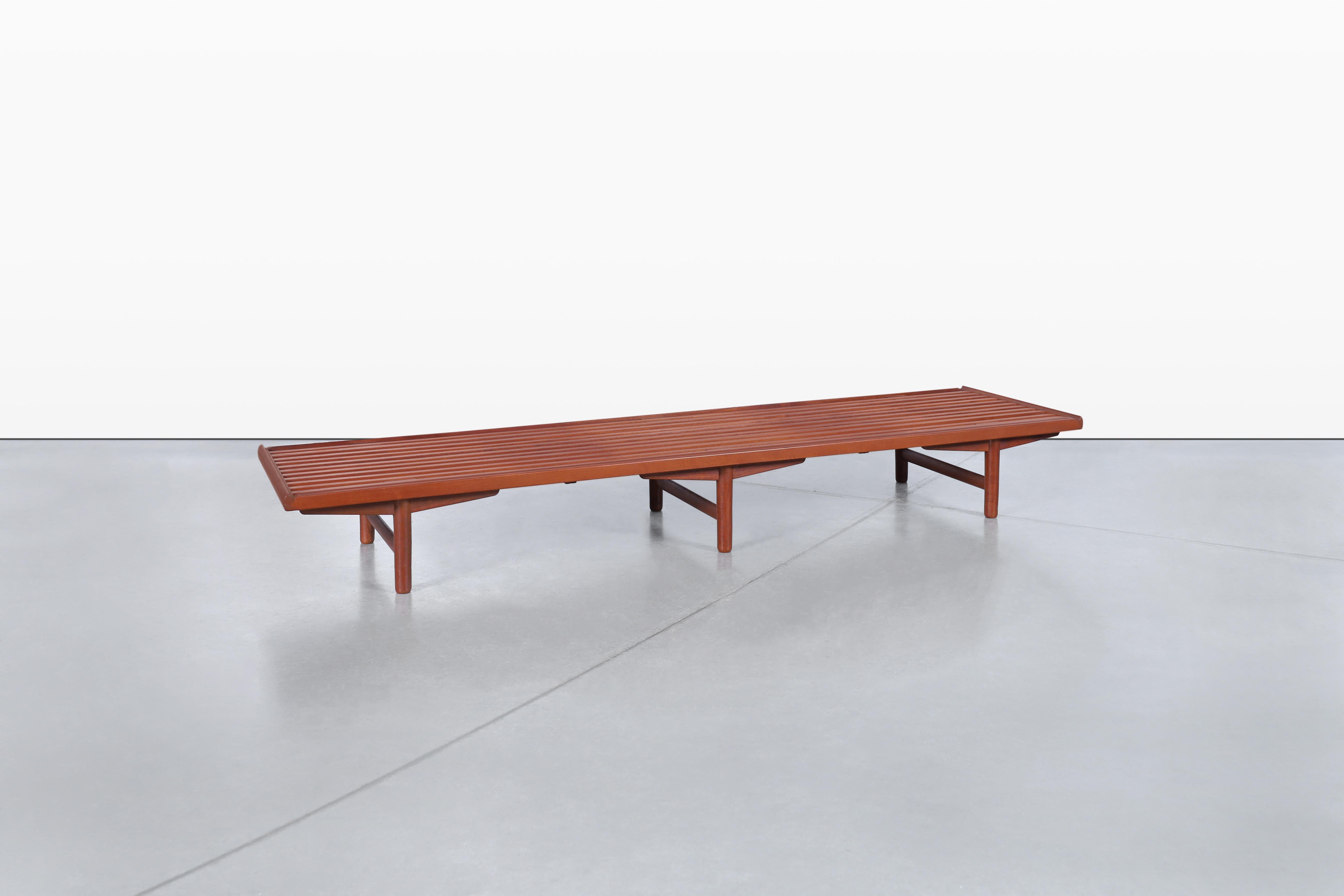 Norwegian Teak Modular Bench/Coffee Table by Gerhard Berg for Westnofa in vendita 5