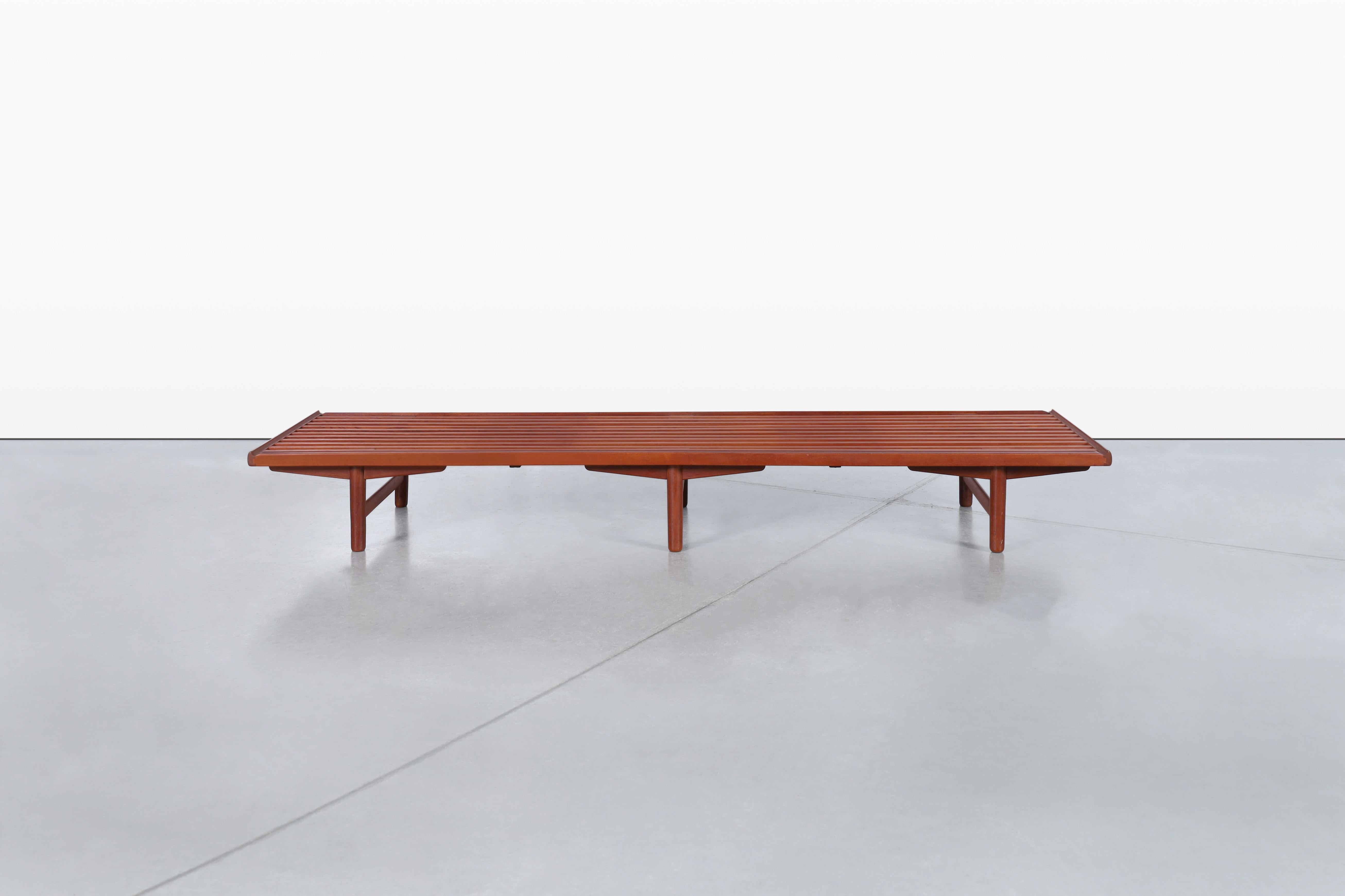 Norvegese Norwegian Teak Modular Bench/Coffee Table by Gerhard Berg for Westnofa in vendita