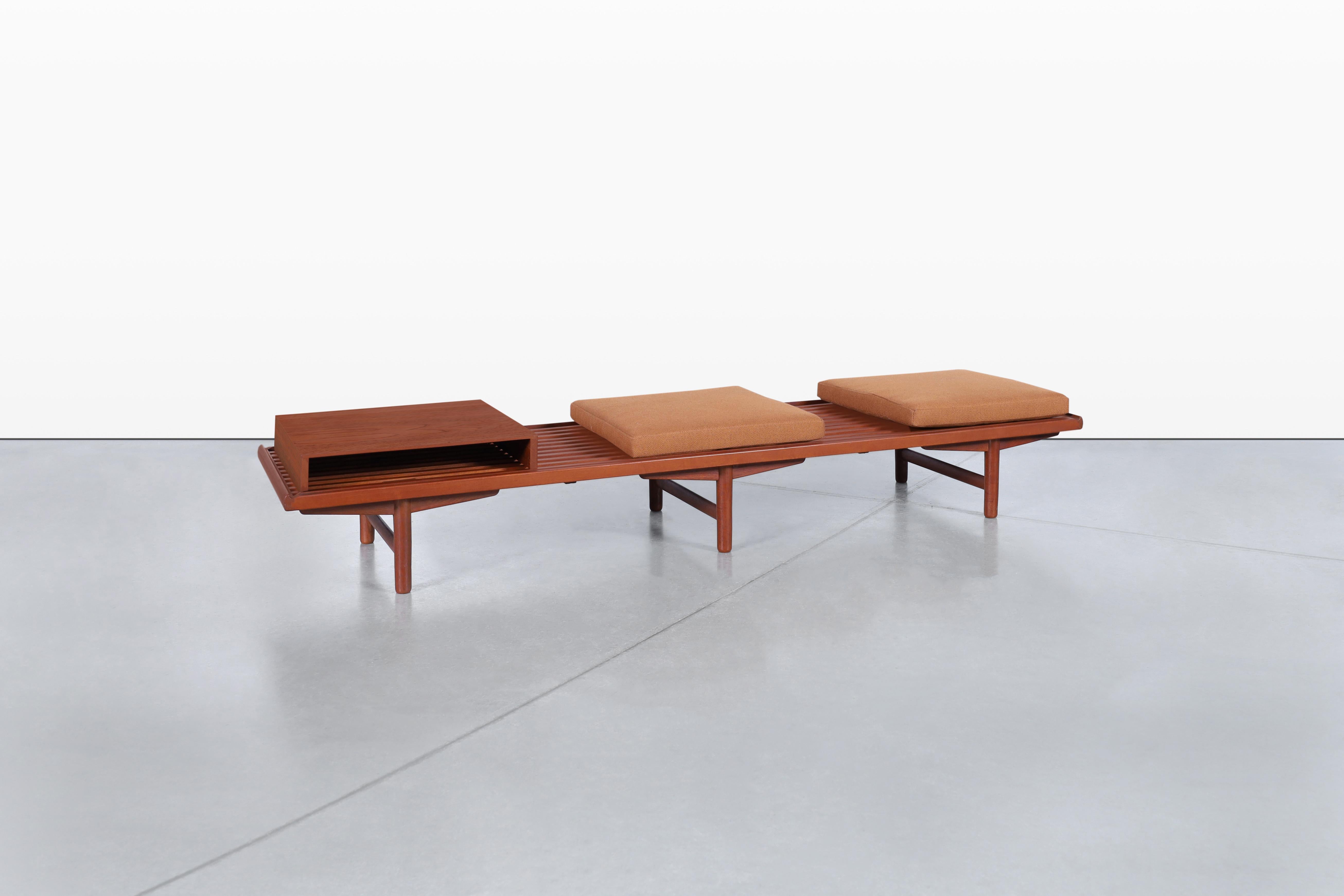 Norwegian Teak Modular Bench/Coffee Table by Gerhard Berg for Westnofa in vendita 1