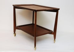 Norwegian Teak Rollertray from the 1960s, Gannsfjord-Norway