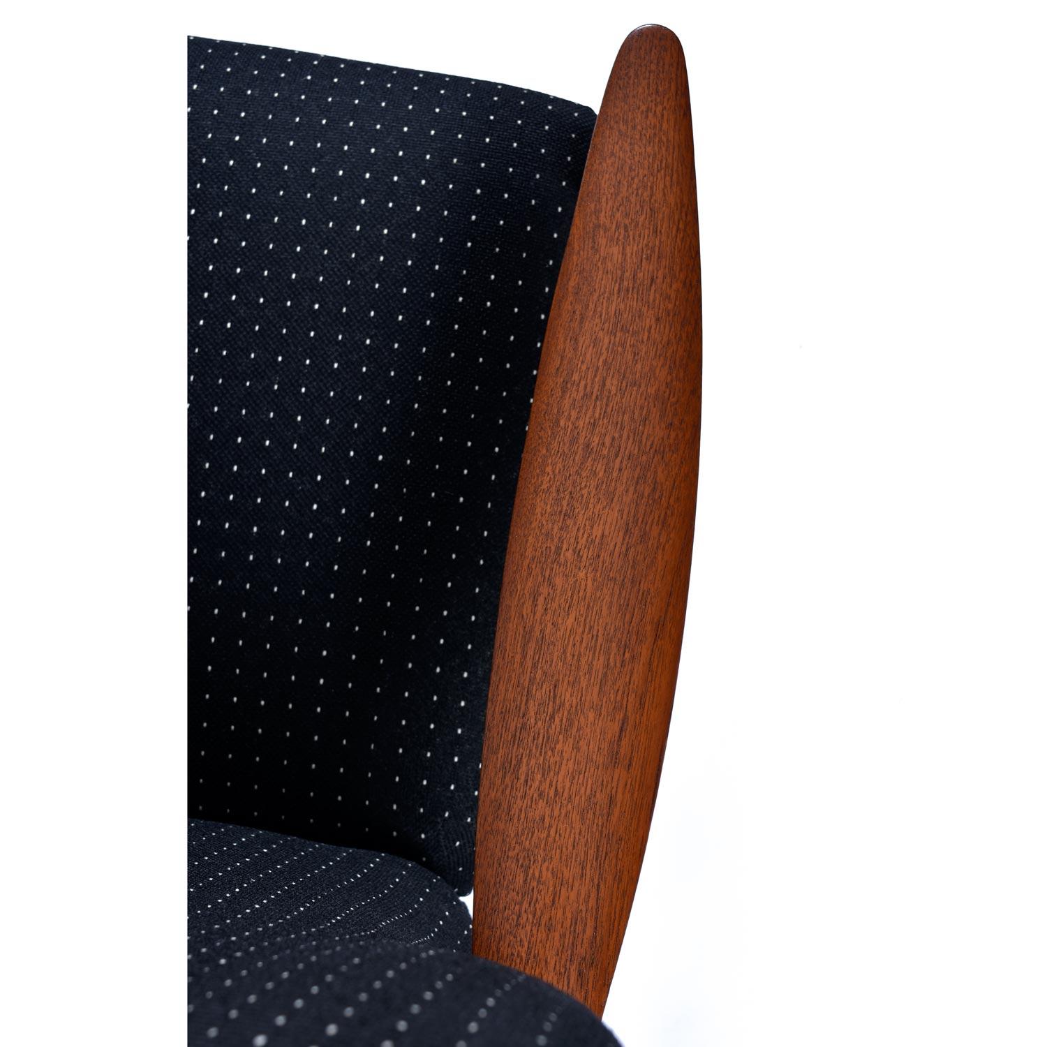 Norwegian Teak Wingback Recliner Lounge Chair by K. Rasmussen for Peter Wessel 2