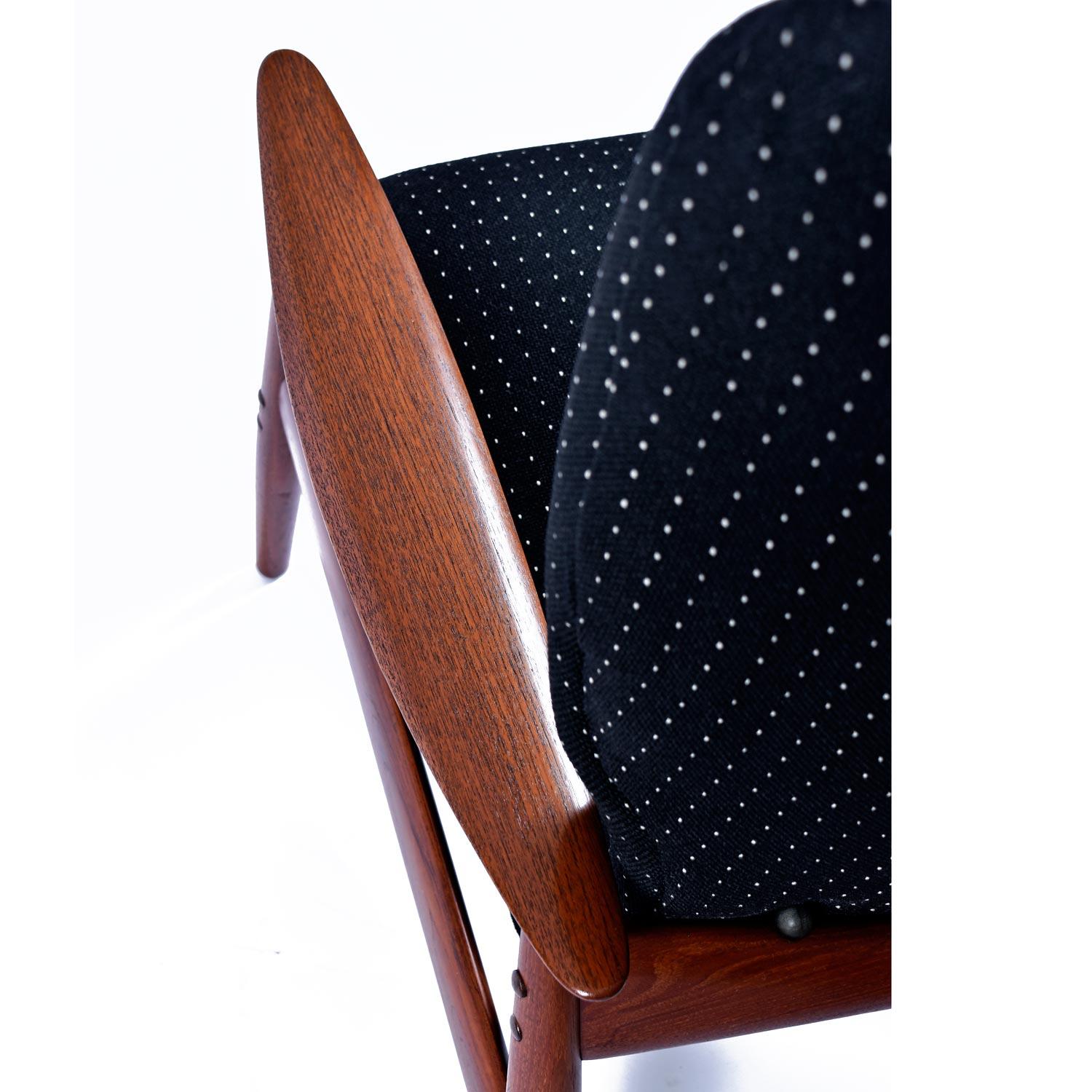 Norwegian Teak Wingback Recliner Lounge Chair by K. Rasmussen for Peter Wessel 1