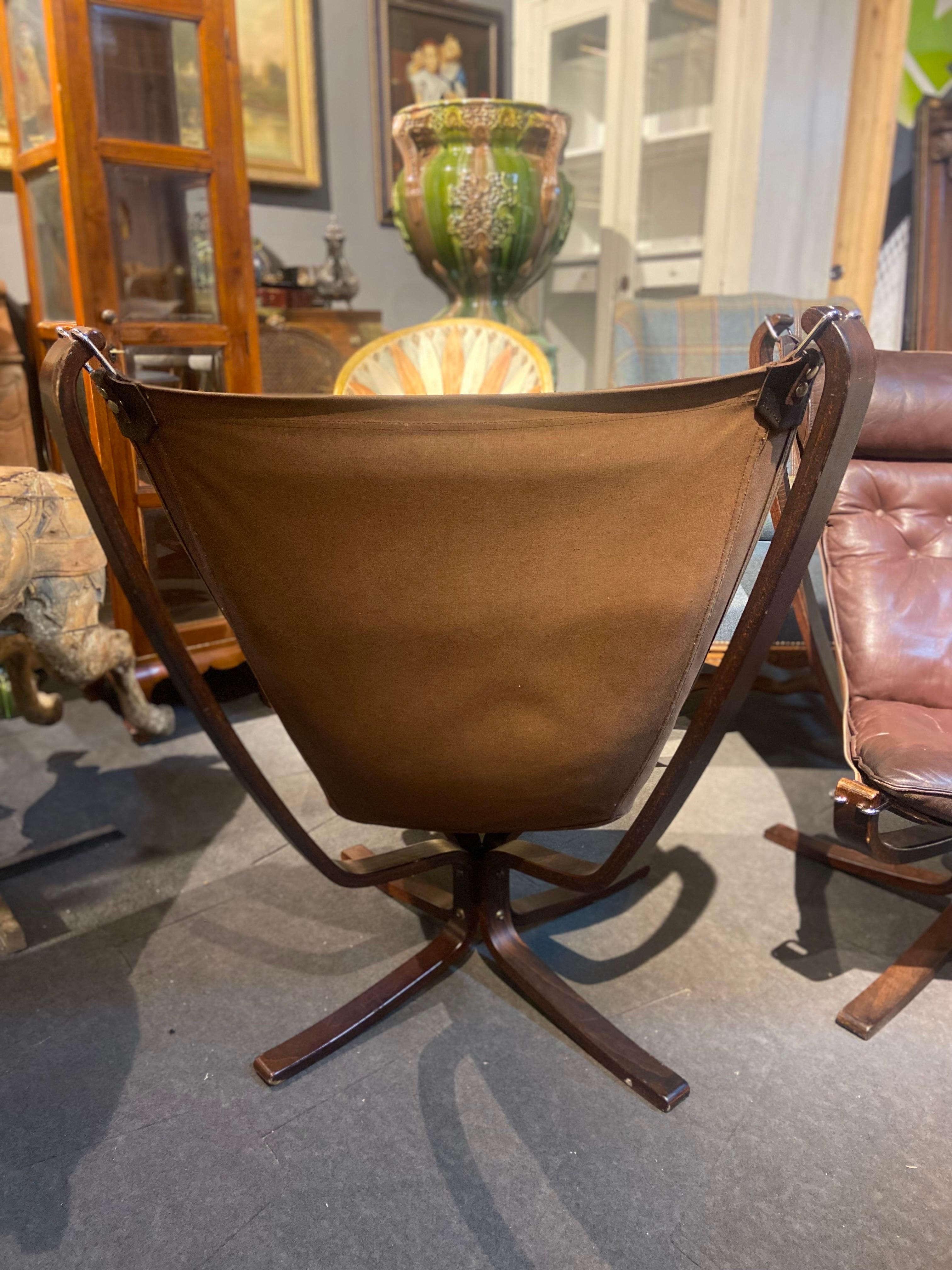 Norwegischer Vintage Falcon Lounge Chair von Sigurd Ressell für Vatne Møbler, 1960er Jahre im Angebot 11