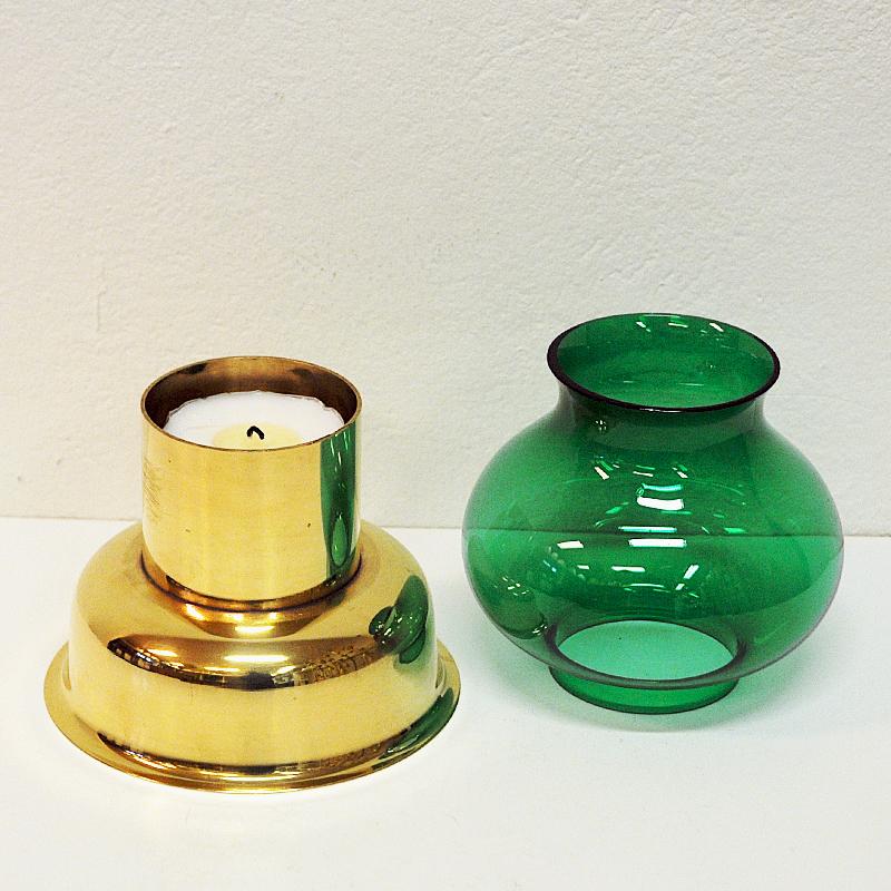 brass candle holders with glass globe
