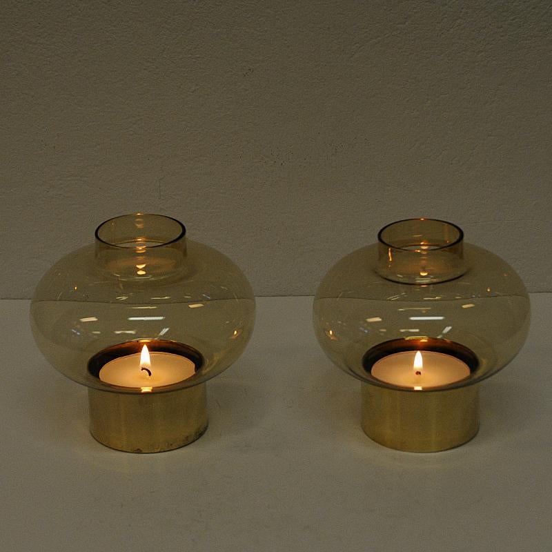 Norwegian Vintage Pair of Brass Candleholders by Colseth, 1960s 1