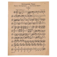 Partitura para violín noruega