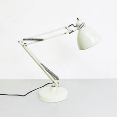 Norwegian White Metal Naska Loris Table Lamp by Jac Jacobsen for Luxo, 1950s