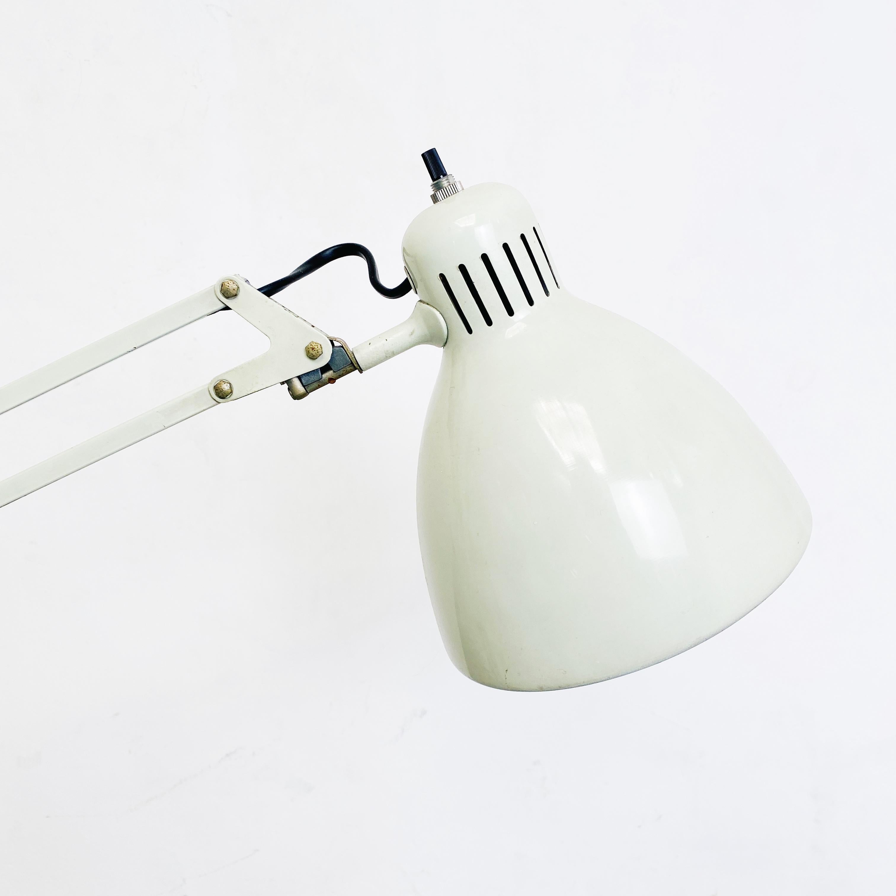 Mid-20th Century Norwegian White Metal Naska Loris Table Lamp by Jac Jacobsen for Luxo, 1950s For Sale
