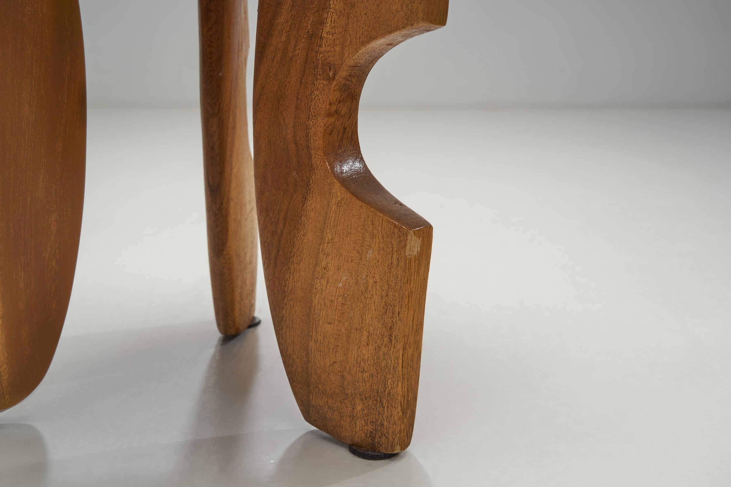 Norwegian Wooden Stool with Carved Legs, Norway, Early 20th Century 14