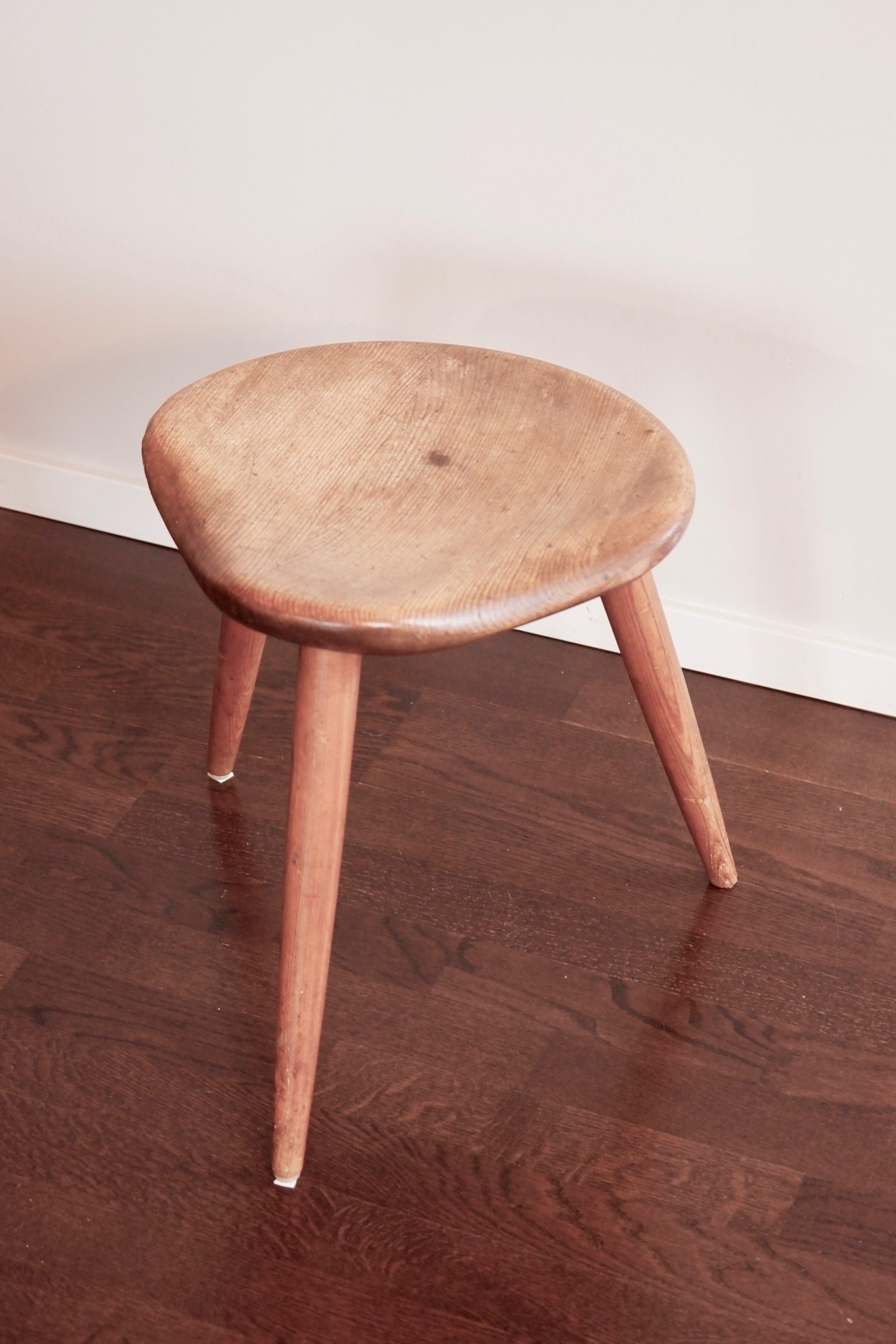 Norweigian Pine Stool for Norsk Husflid, 1950 4