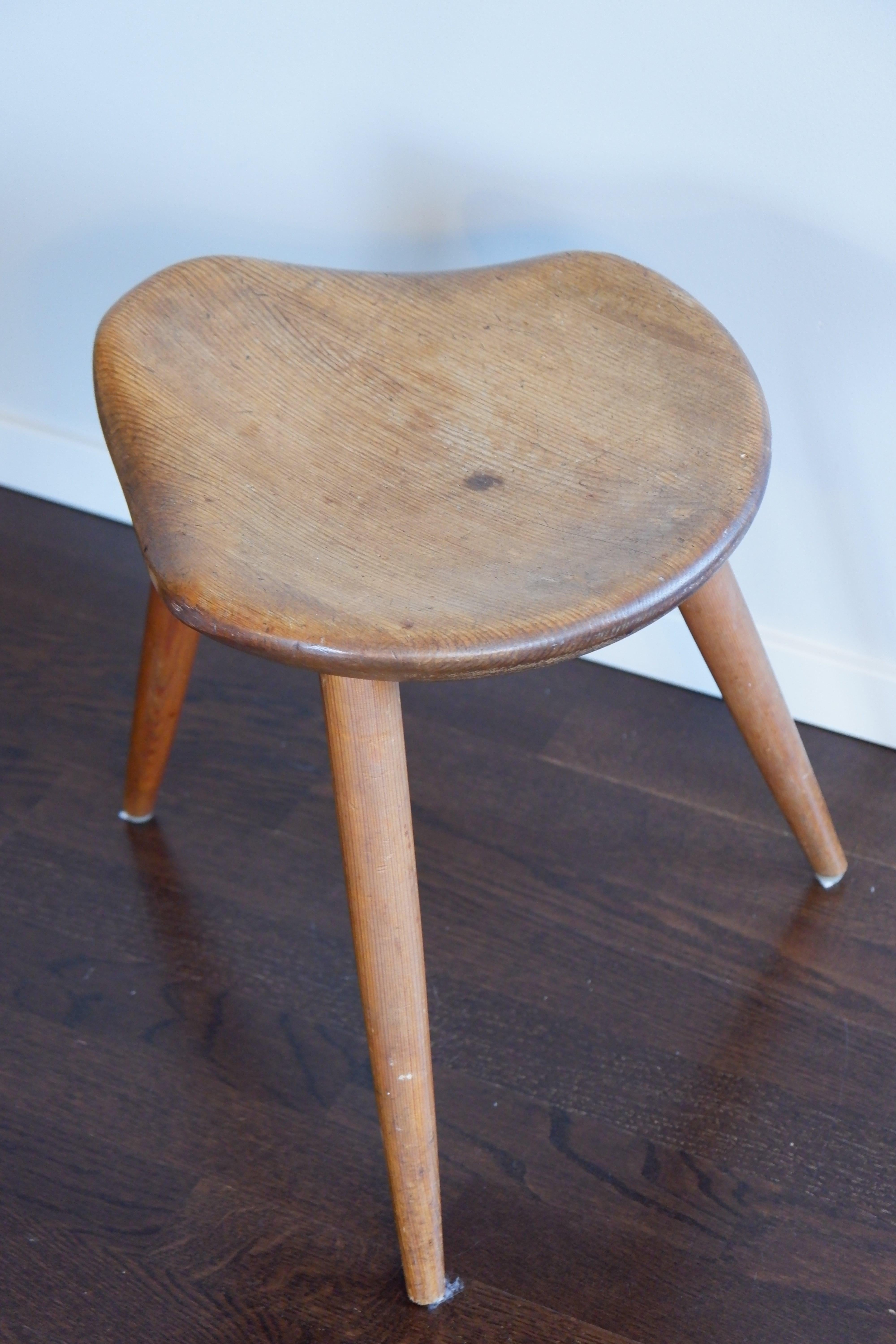 Norweigian Pine Stool for Norsk Husflid, 1950 5