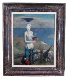American surrealist oil painting by Norwood MacGilvary