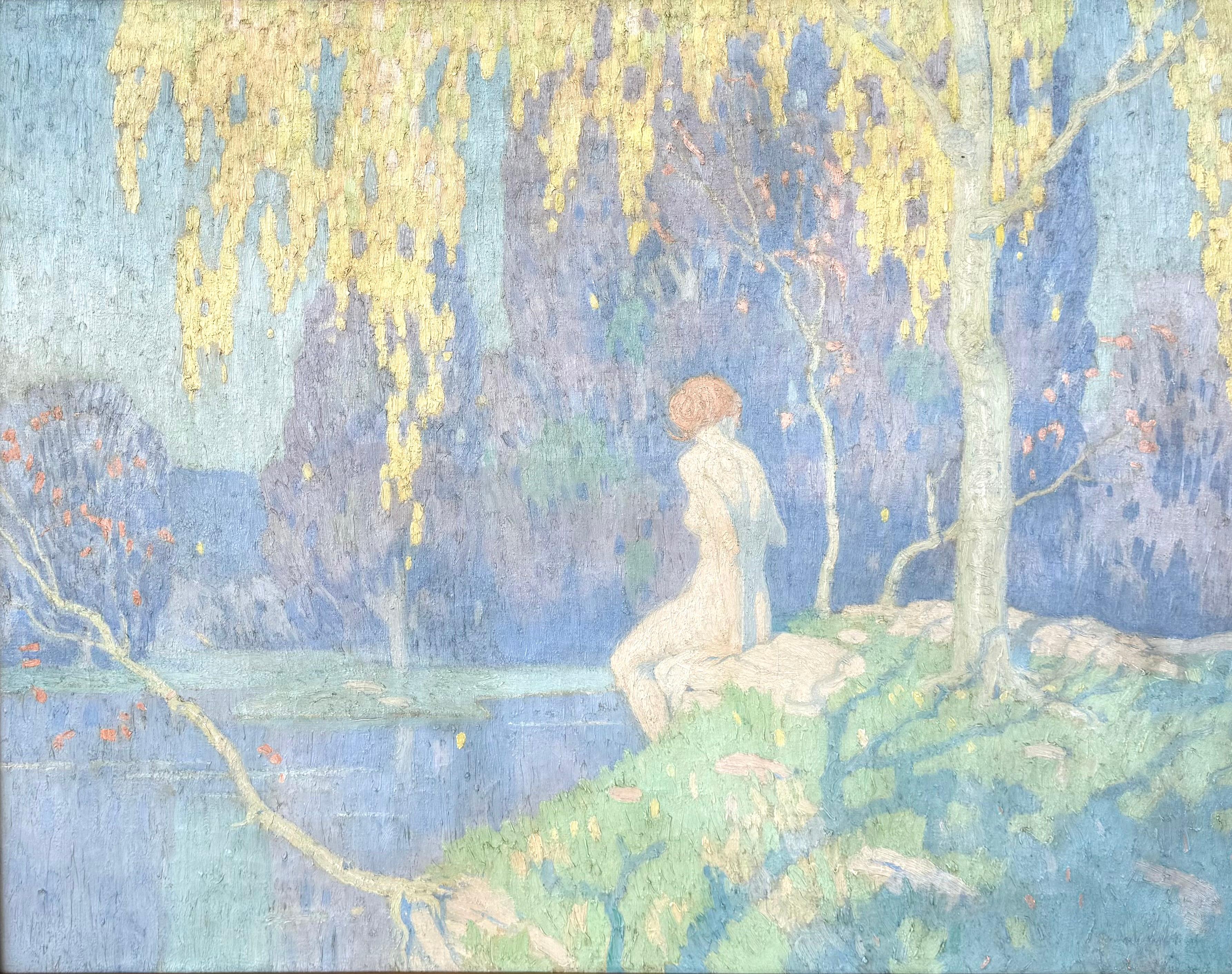 “Female Nude in Autumn”