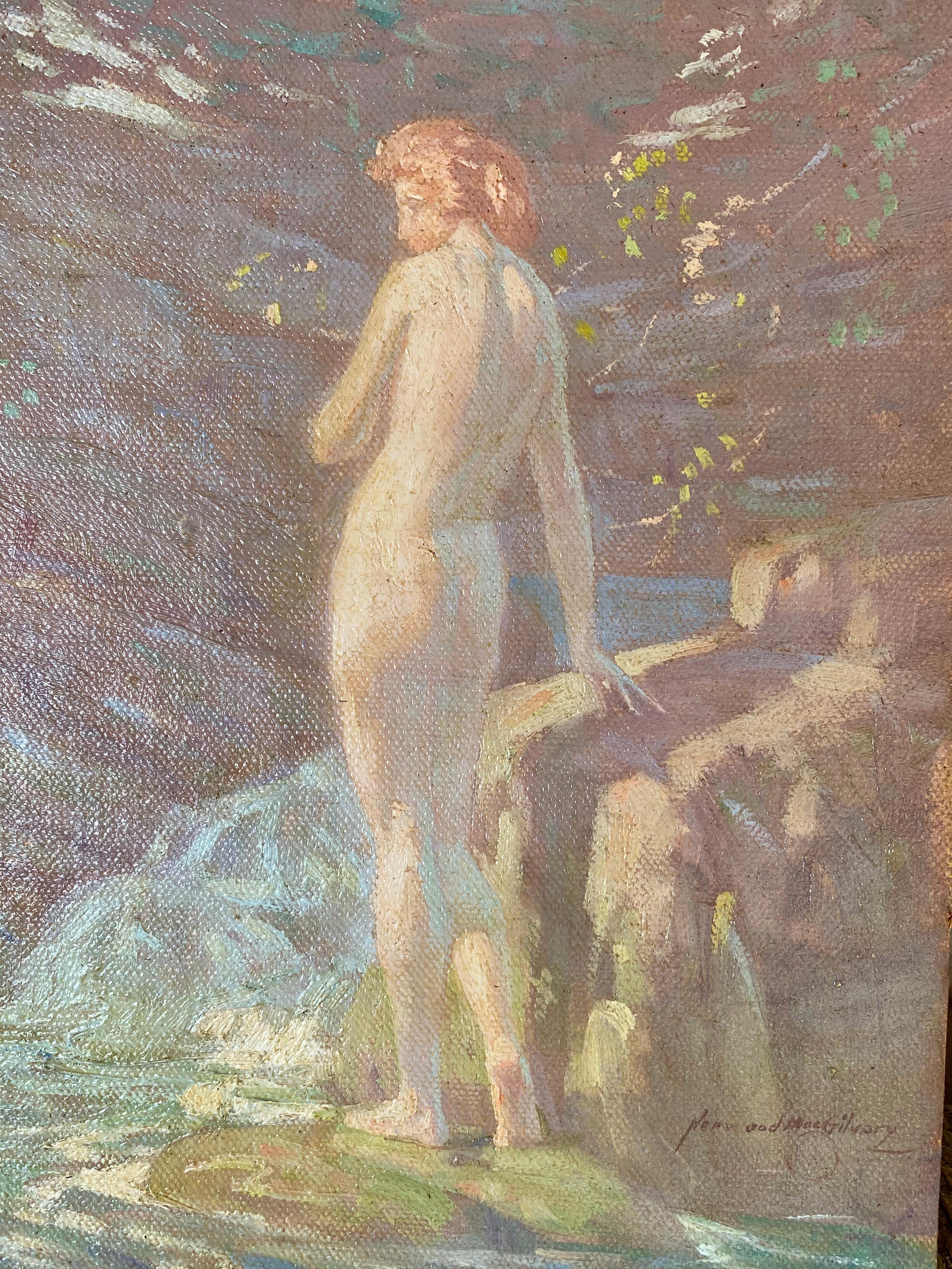 La soleil et l'eau - Painting de Norwood Hodge MacGilvary