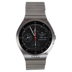 NOS 1982 IWC ref. 3700 PORSCHE Design Automatic Chronograph Titan German Dial