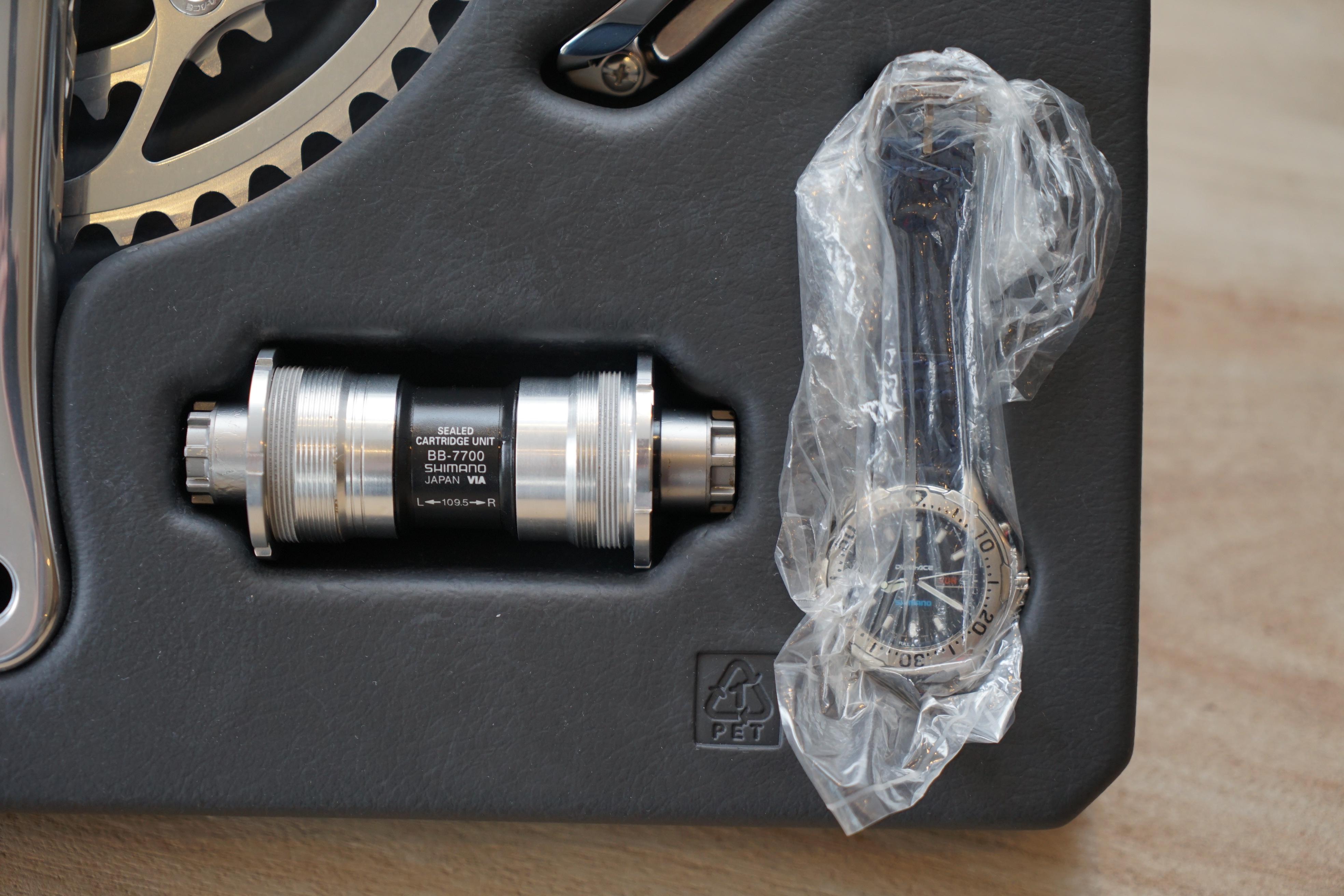 Nos 1998 Shimano Dura Ace 25th Anniversary Groupset Including Watch & Papers For Sale 1