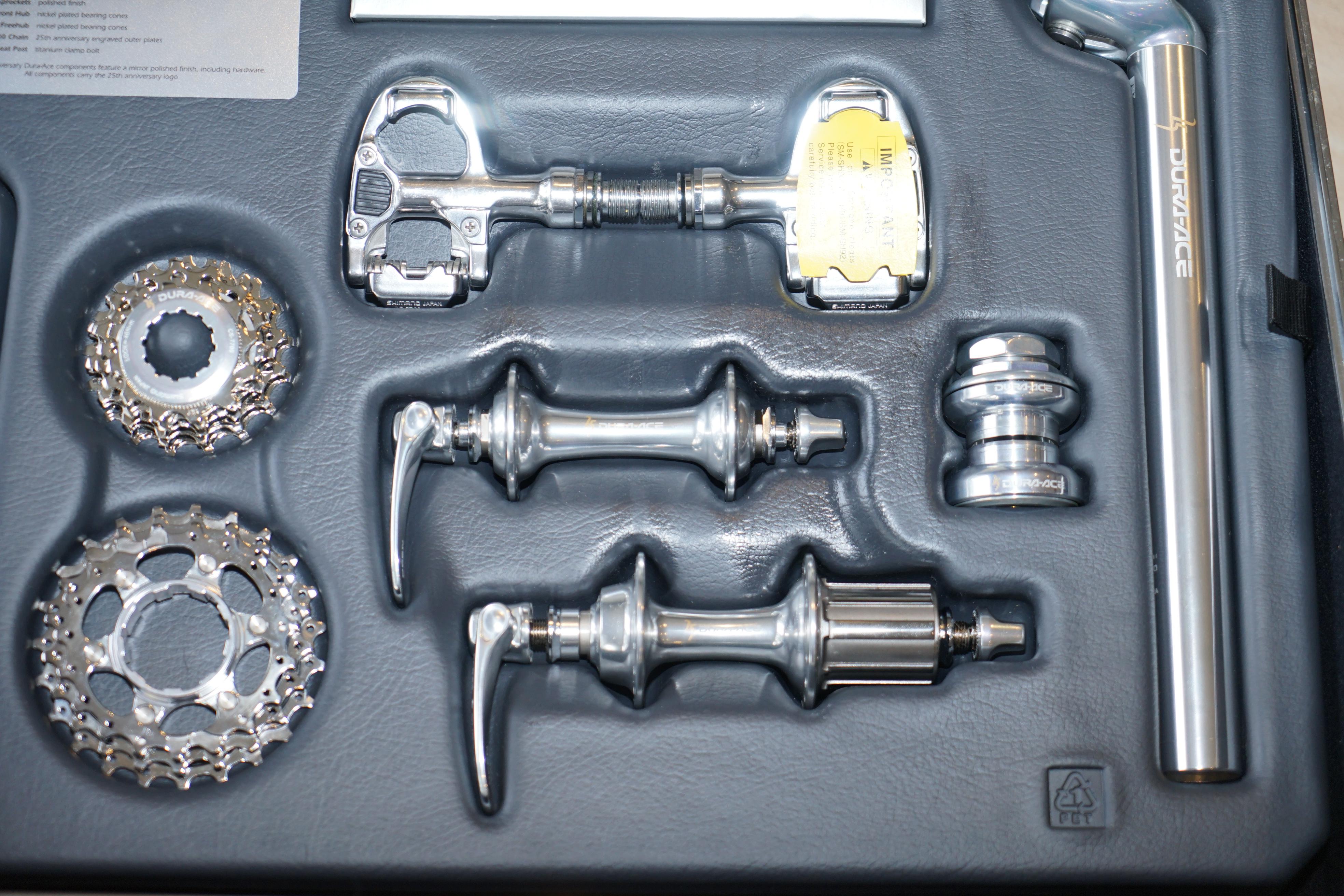 Nos 1998 Shimano Dura Ace 25th Anniversary Groupset Including Watch & Papers For Sale 4