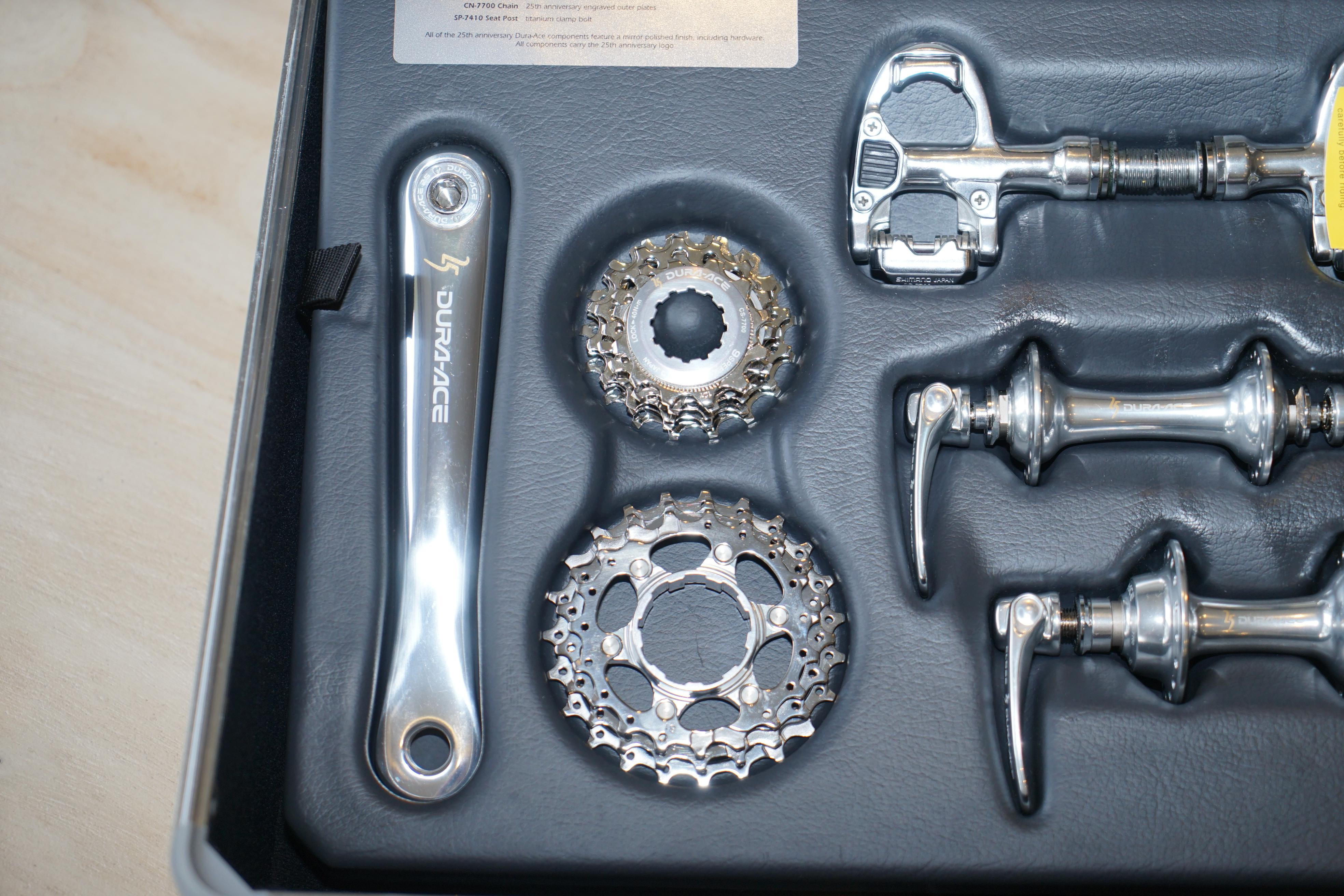 Nos 1998 Shimano Dura Ace 25th Anniversary Groupset Including Watch & Papers For Sale 5