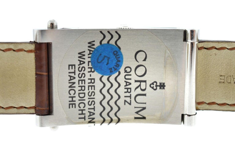 NOS Men's Corum Toboggan Transformer Steel Quartz Watch at 1stDibs