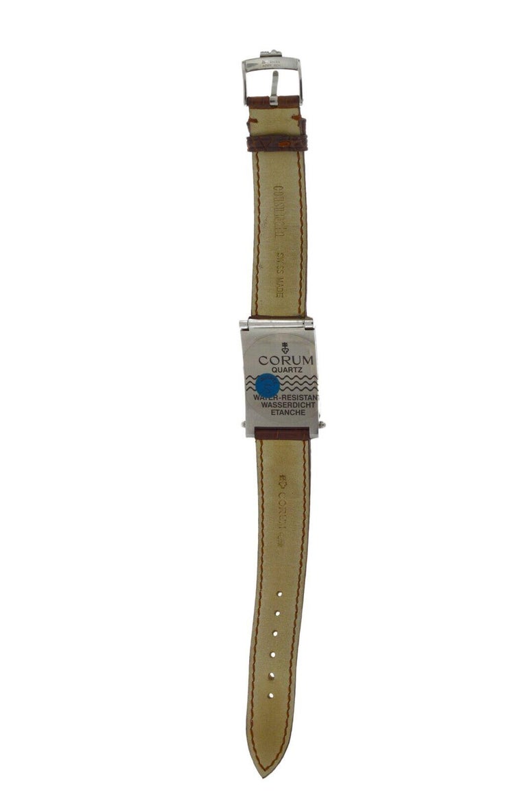 NOS Men's Corum Toboggan Transformer Steel Quartz Watch at 1stDibs