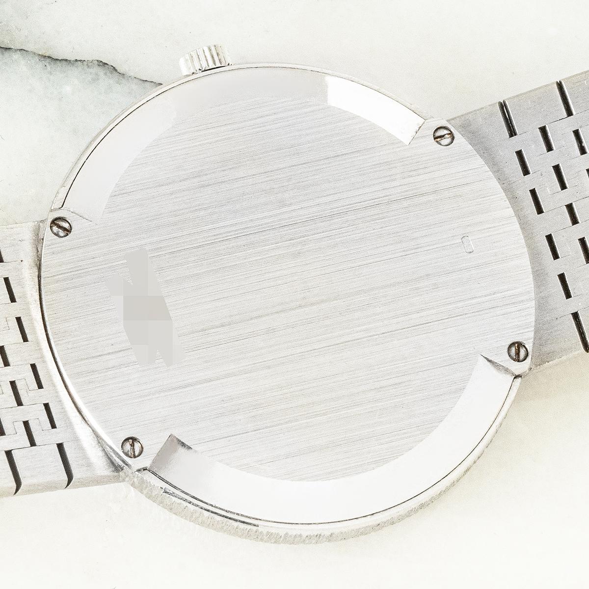 NOS Piaget Ultra-Thin Automatic White Gold Qatar Crest Dial 13342 A6 For Sale 1