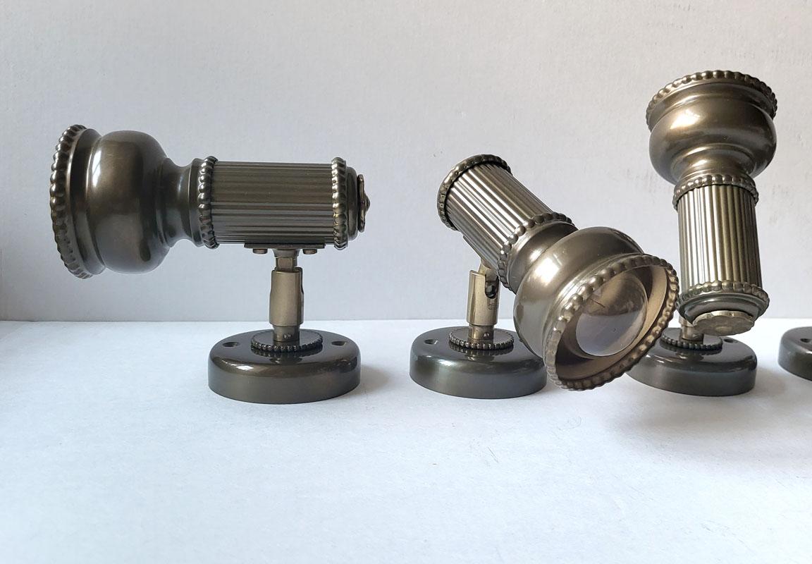 20th Century NOS Set of Five Modernist Ceiling or Wall Lights Sconces, Germany, 1960s For Sale