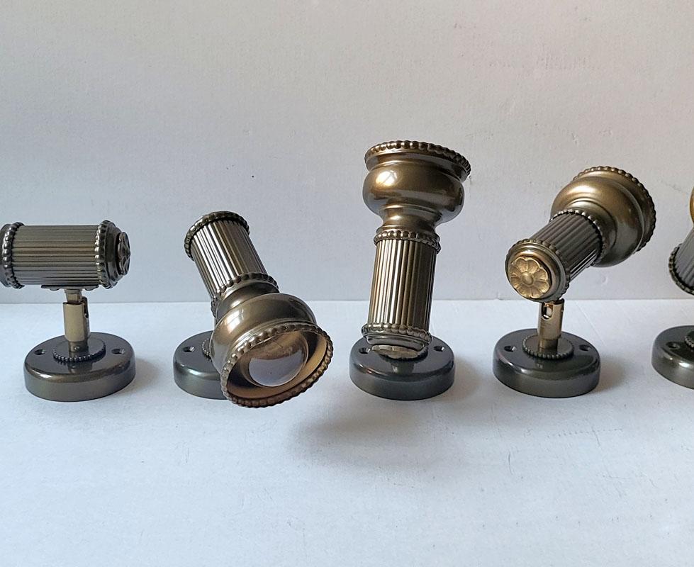 NOS Set of Five Modernist Ceiling or Wall Lights Sconces, Germany, 1960s For Sale 3