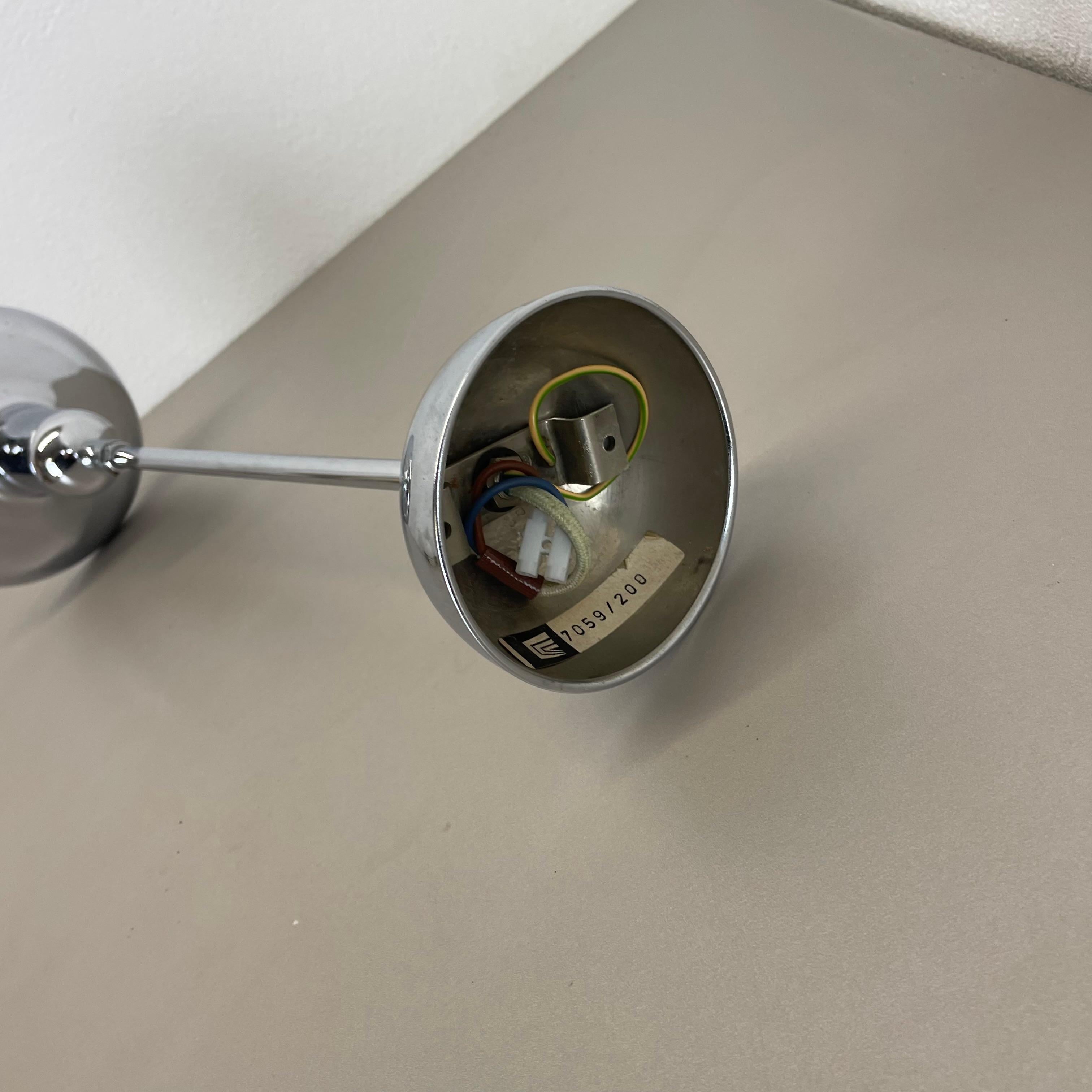 NOS! unique SPACE AGE chrome Spot Ceiling Light COSACK Lighting Germany, 1970 For Sale 12