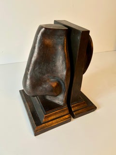 Nose and Ear Bronze Resin Bookends by C2C Designs