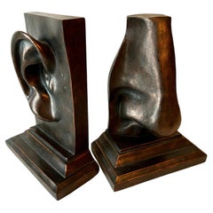 Nose and Ear Bronze Resin Bookends by C2C Designs