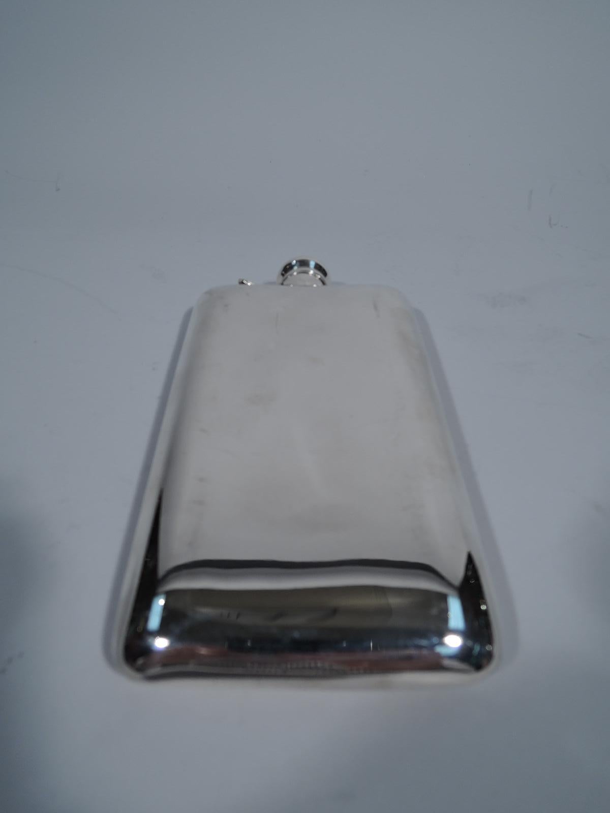 Edwardian Nostalgic Antique Sterling Silver 19th Hole Golf Flask by Kerr