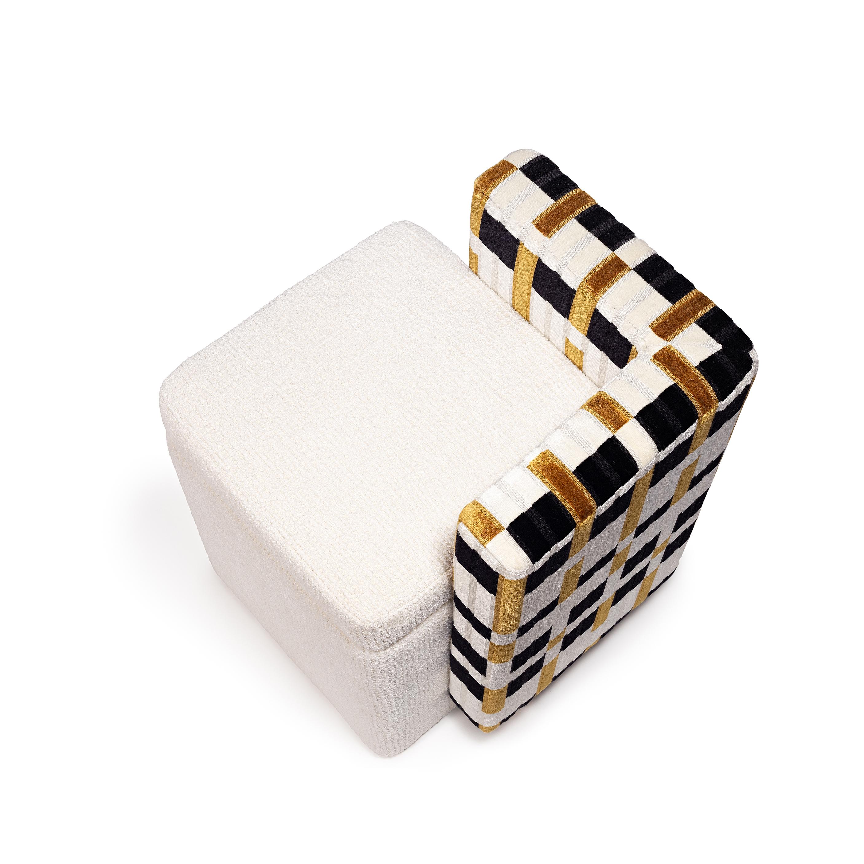 Contemporary Not a Cube Stool, InsidherLand by Joana Santos Barbosa For Sale