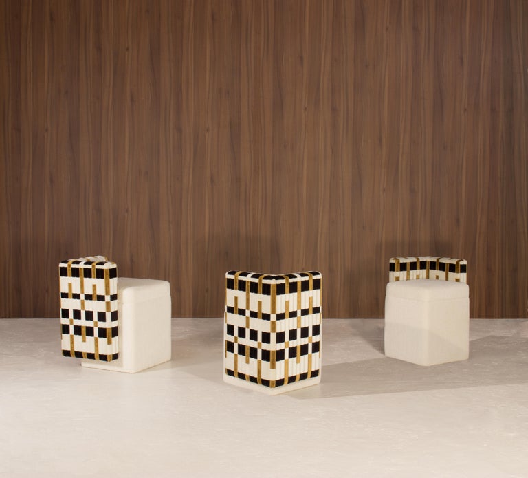 Contemporary Not a Cube Stool, InsidherLand by Joana Santos Barbosa For Sale