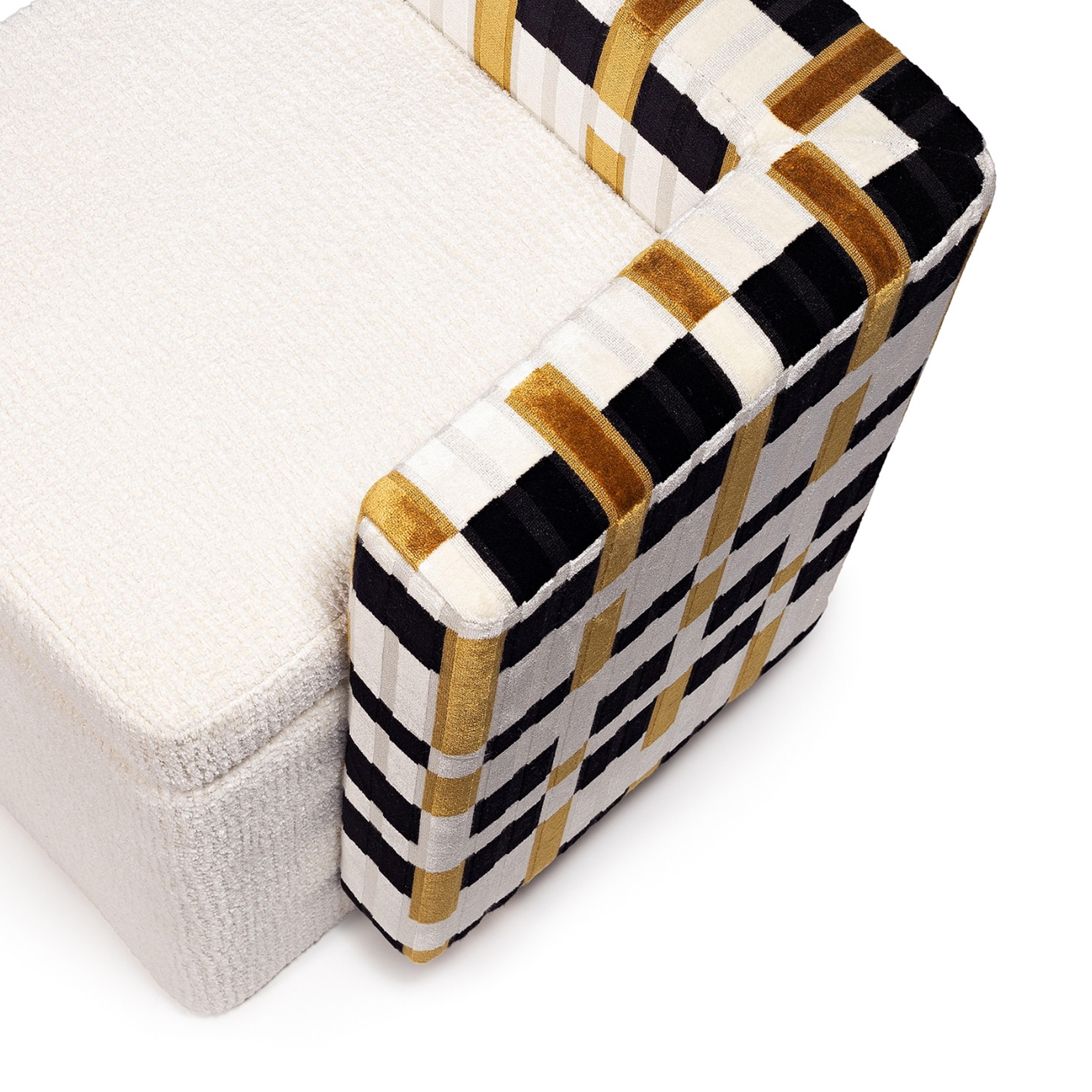 Fabric Not a Cube Stool, InsidherLand by Joana Santos Barbosa For Sale