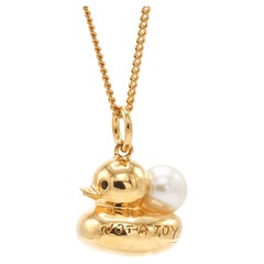 NOT A TOY Petite Duck with Pearl Pendant