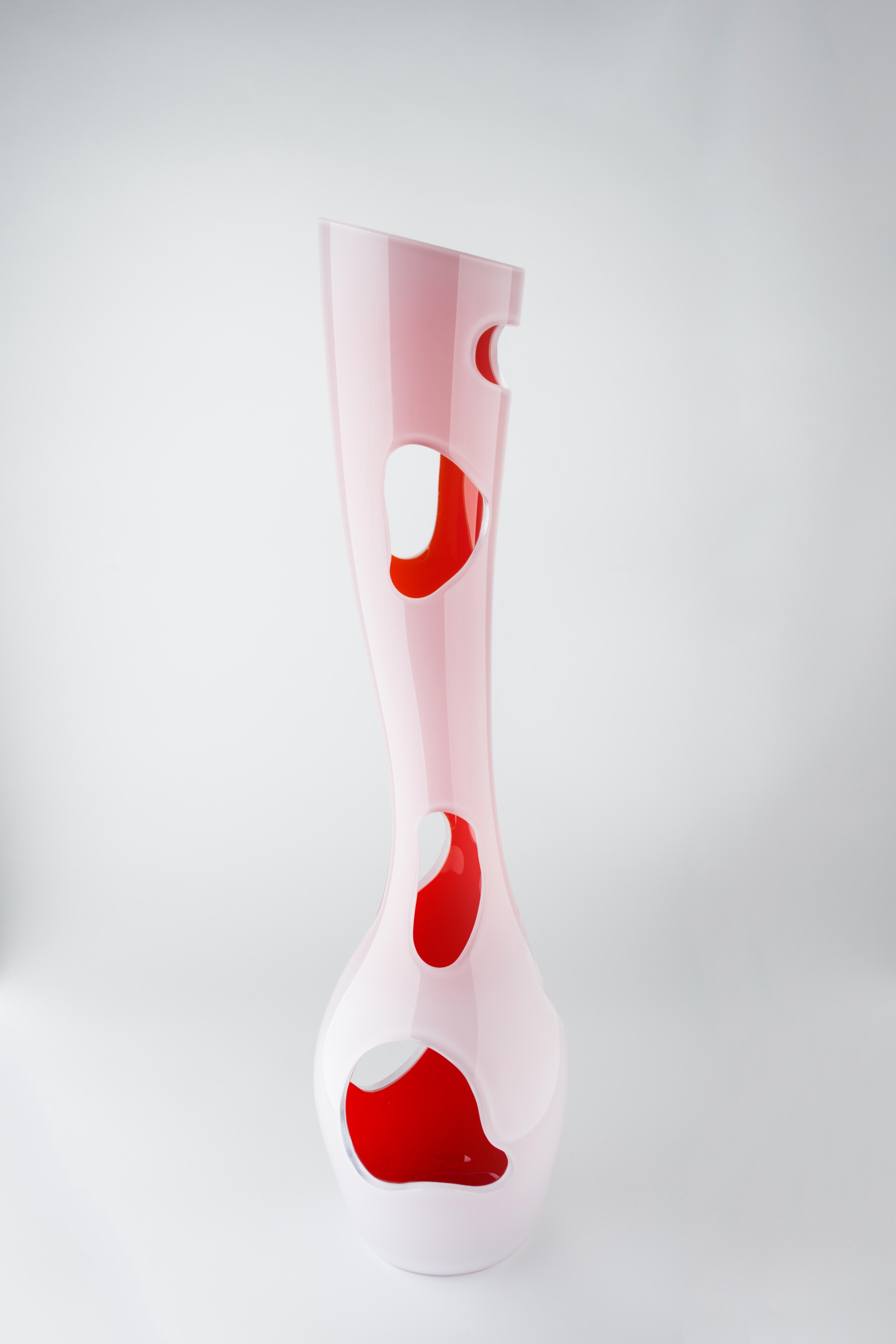 Organic Modern Murano Glass Sculpture, NOT A VASE by Reda Amalou, 2015, Gallery Collection For Sale