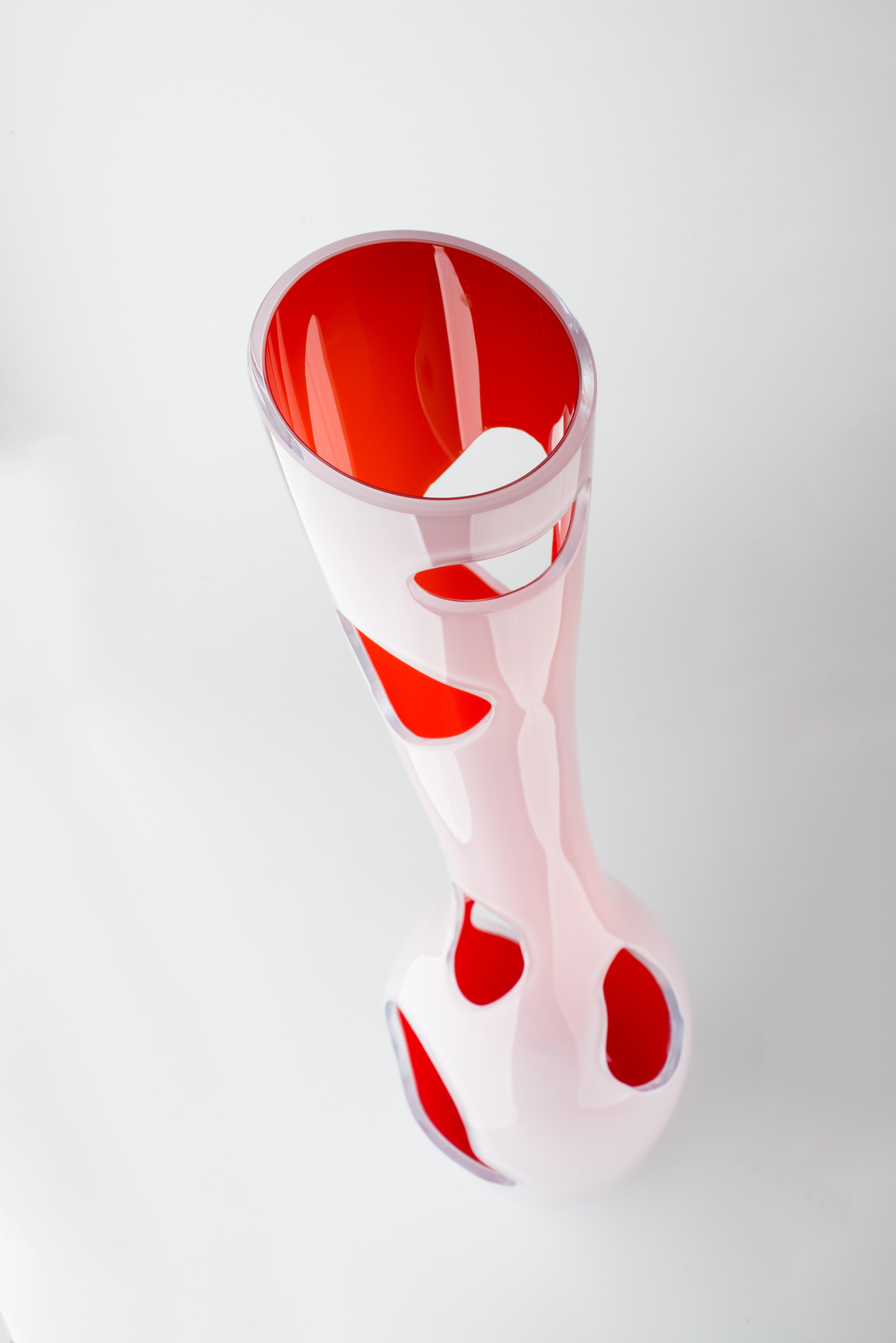 Italian Murano Glass Sculpture, NOT A VASE by Reda Amalou, 2015, Gallery Collection For Sale