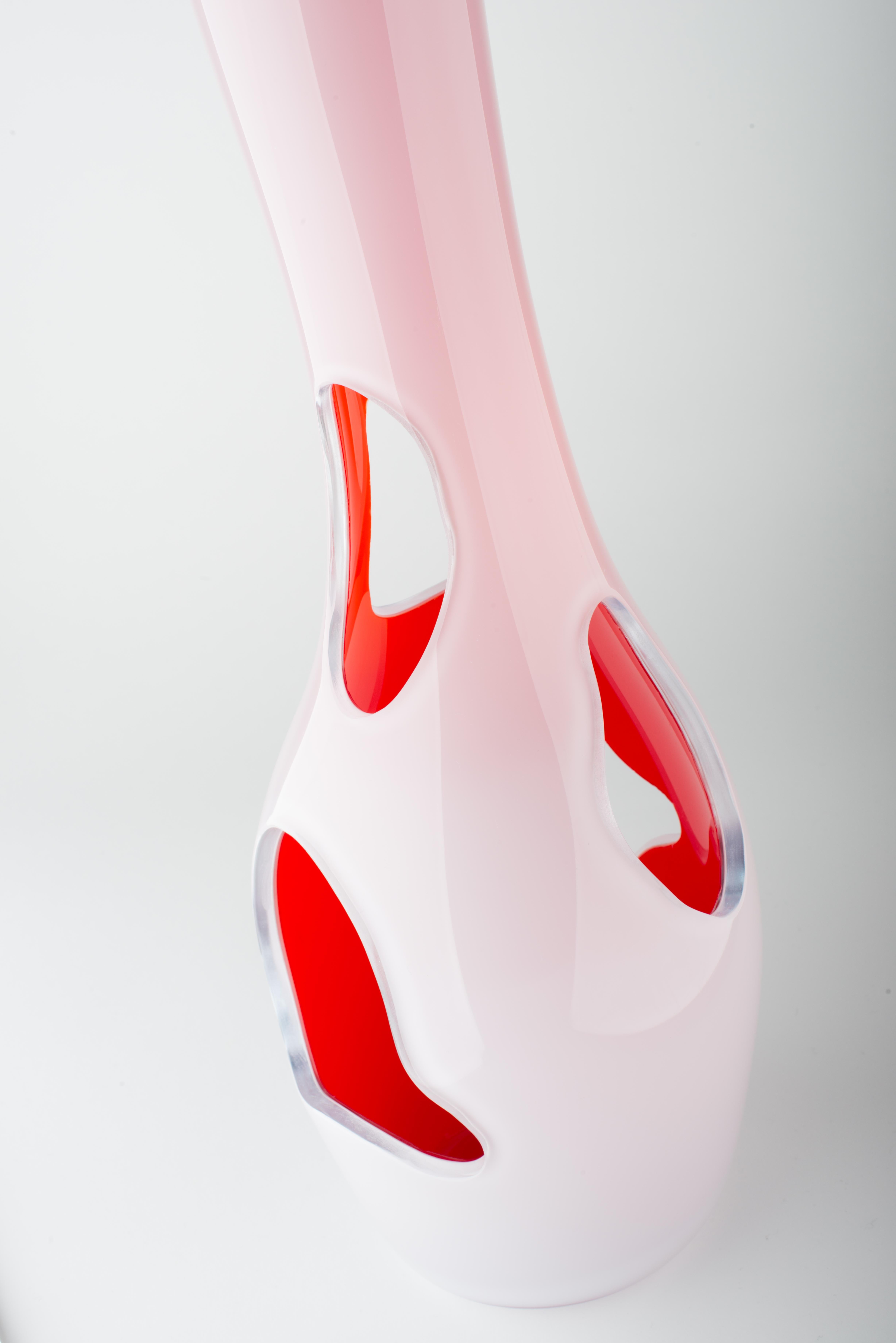 Hand-Woven Murano Glass Sculpture, NOT A VASE by Reda Amalou, 2015, Gallery Collection For Sale