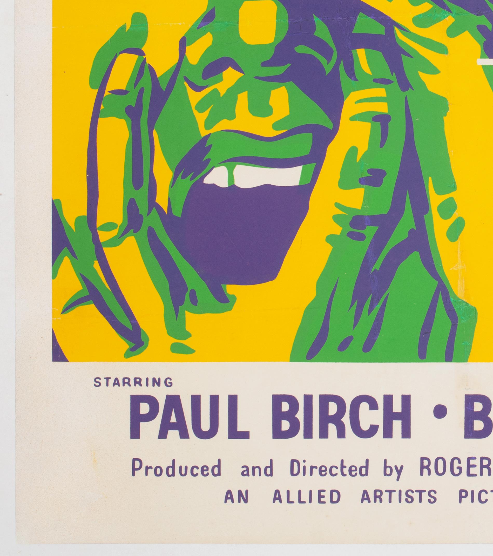 Linen Not of This Earth 1957 UK Quad Film Poster For Sale