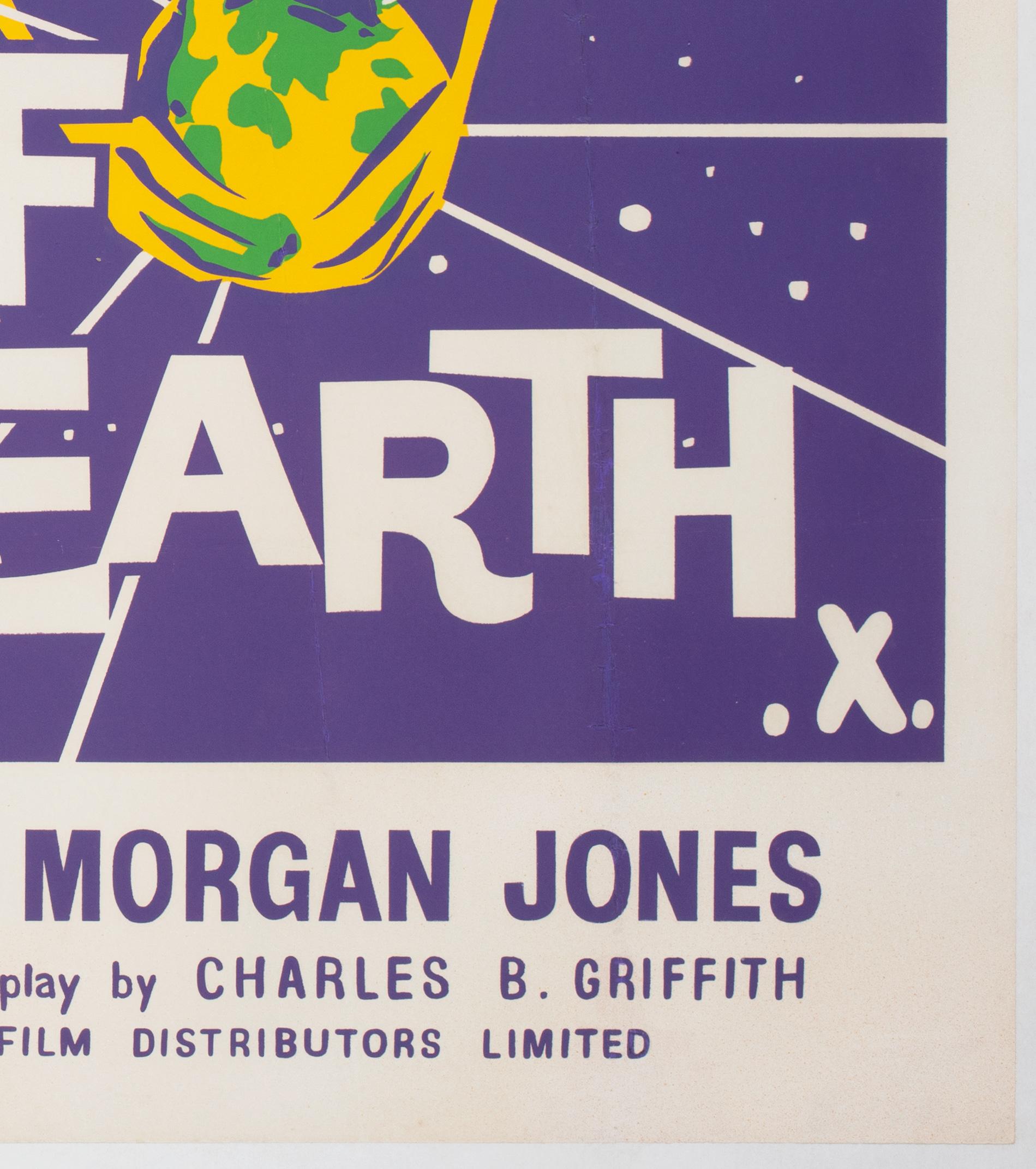 Not of This Earth 1957 UK Quad Film Poster For Sale 2